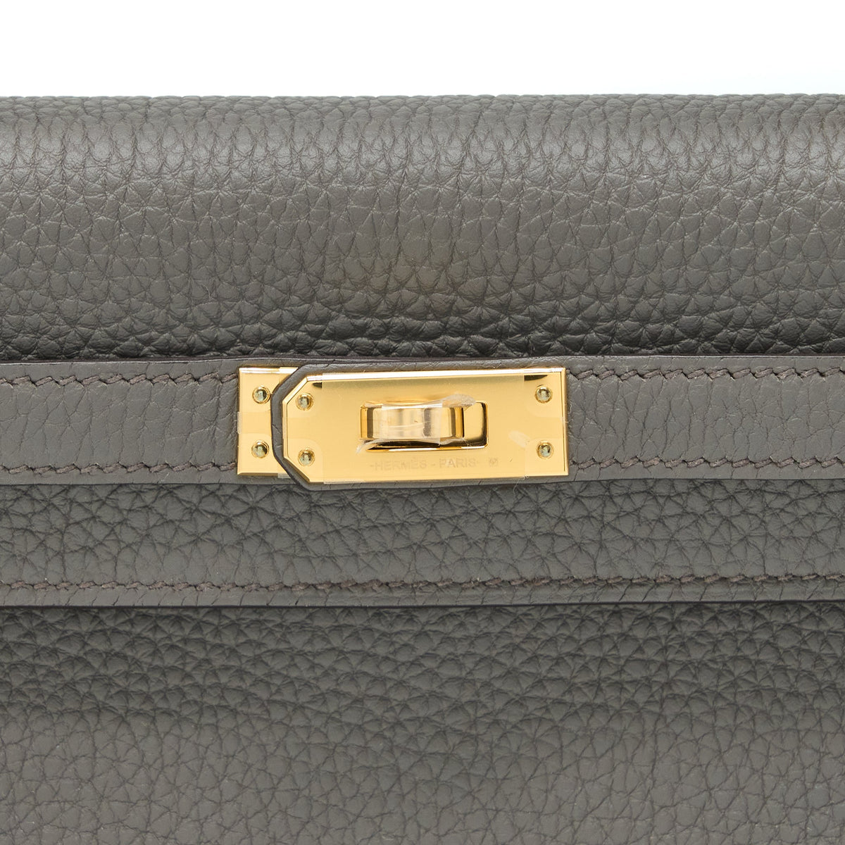 Hermes Kelly 25 Togo Gris Etain GHW