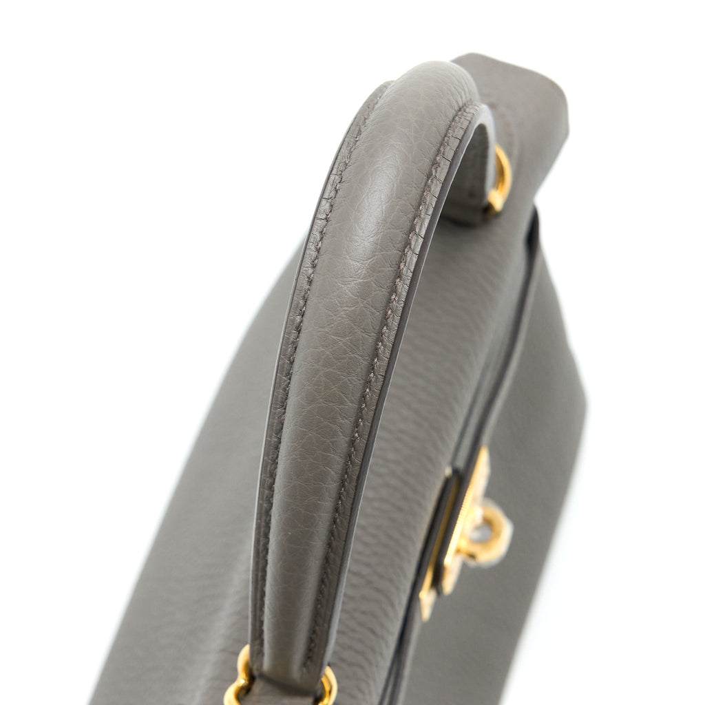 Hermes Kelly 25 Togo Gris Etain GHW