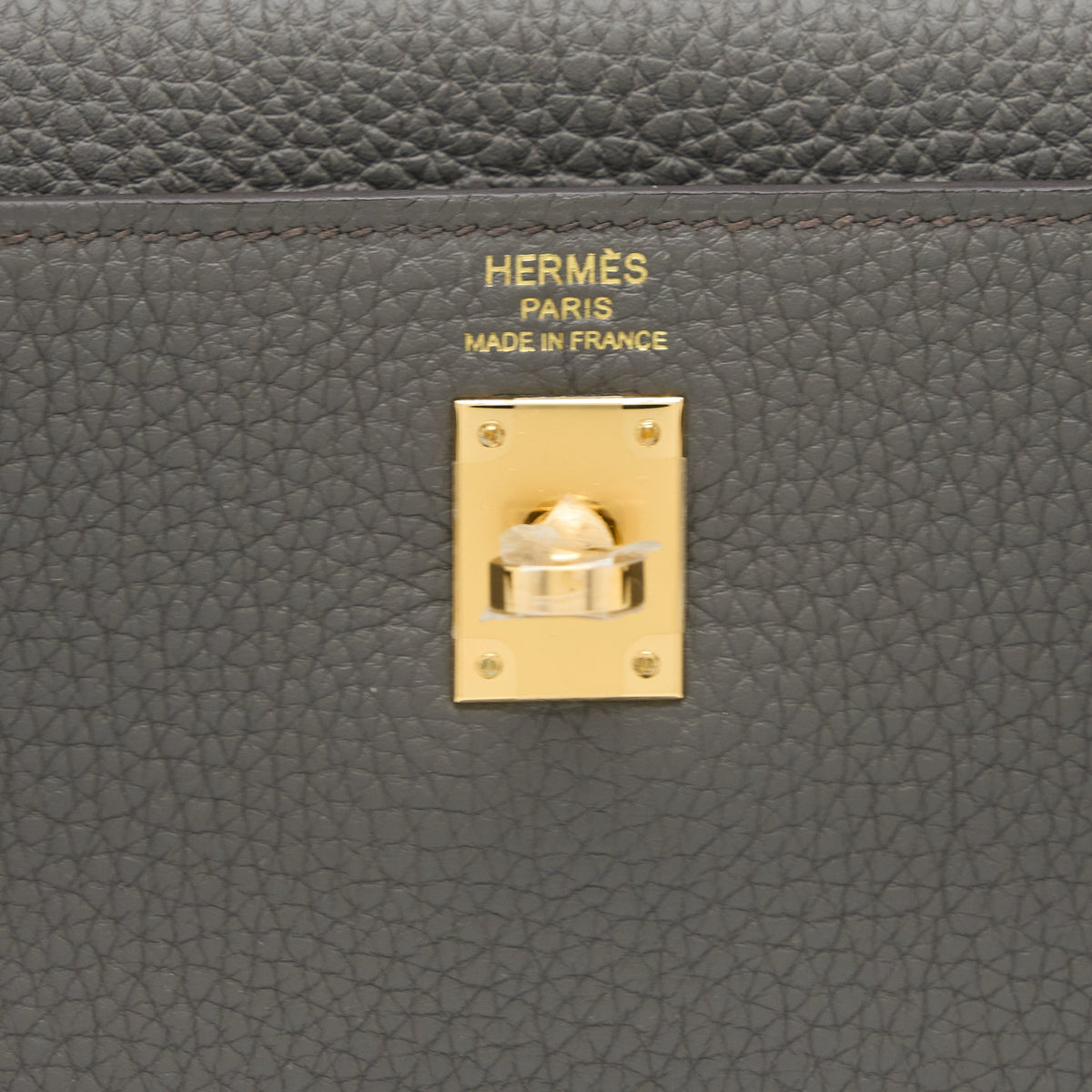 Hermes Kelly 25 Togo Gris Etain GHW