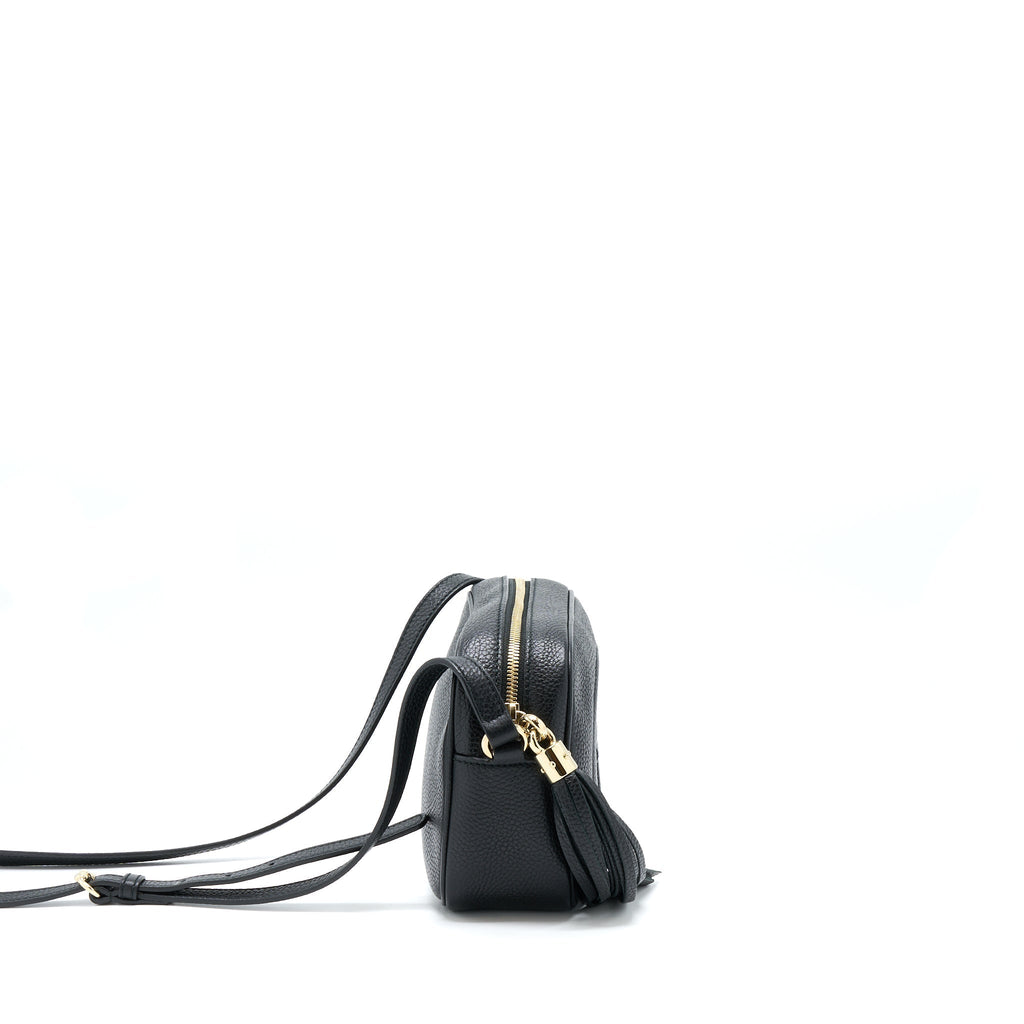 GUCCI SOHO CAMERA DISCO BAG CALFSKIN BLACK GHW