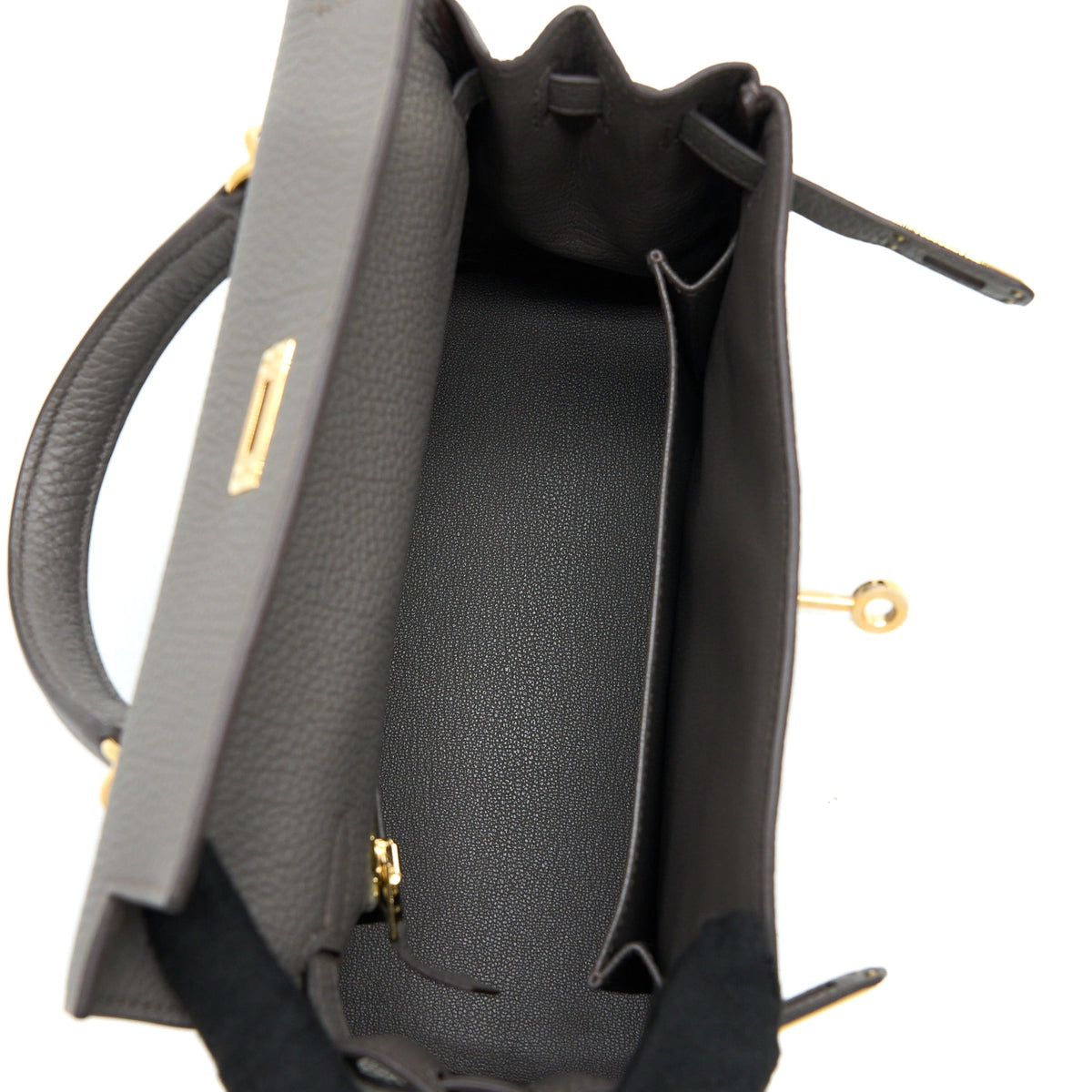 Hermes Kelly 25 Togo Gris Etain GHW