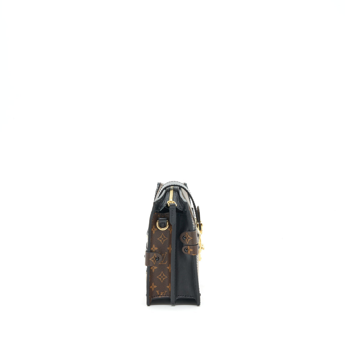 LOUIS VUITTON TRUNK CLUTCH BAG MONOGRAM REVERSE CANVAS YEAR 2019