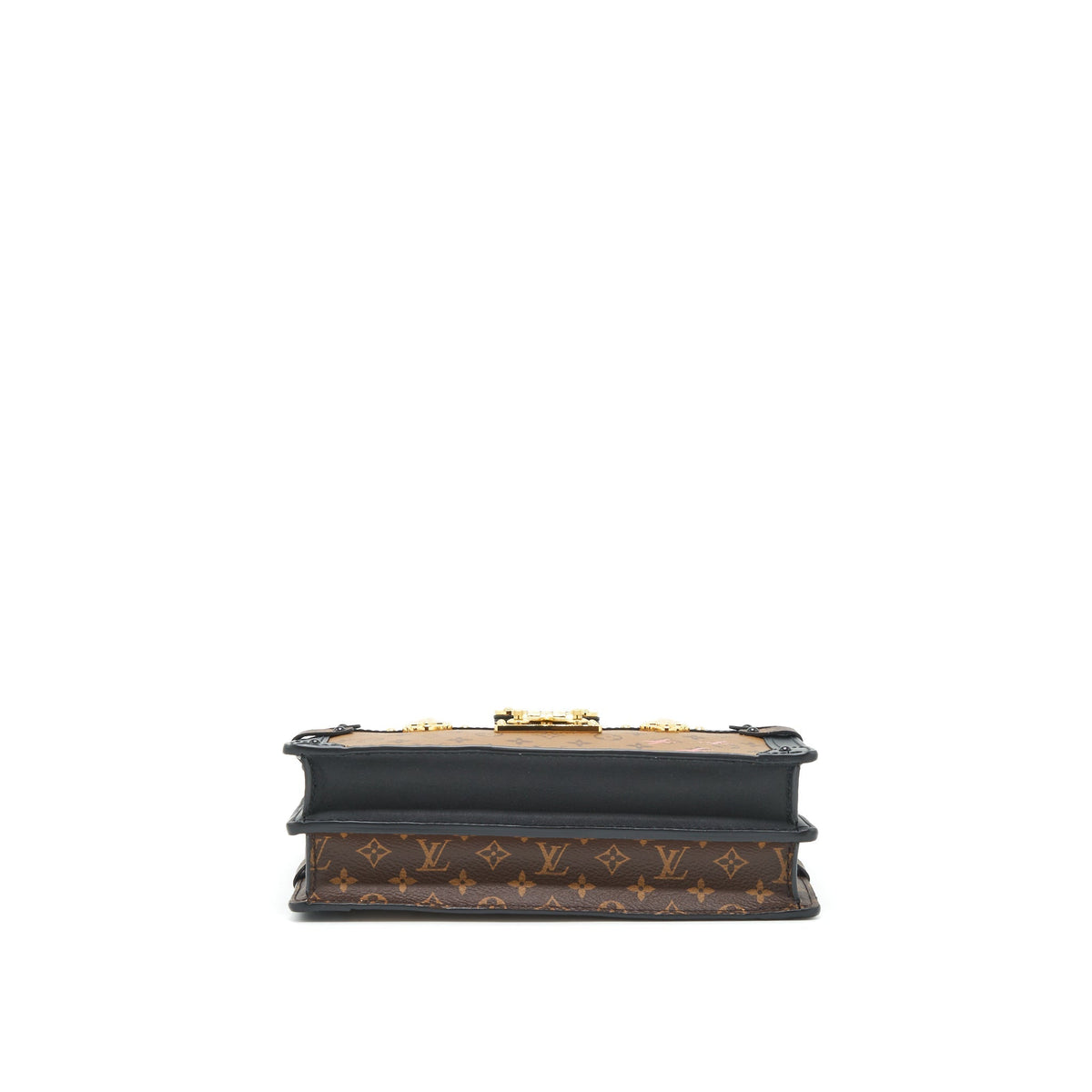 LOUIS VUITTON TRUNK CLUTCH BAG MONOGRAM REVERSE CANVAS YEAR 2019