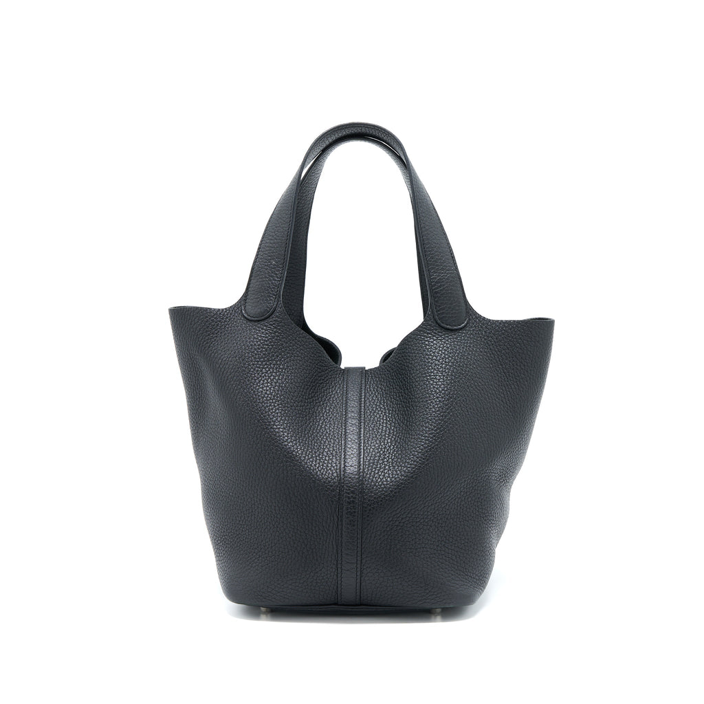 Hermes Picotin 22 Lock Bag Clemence Black SHW