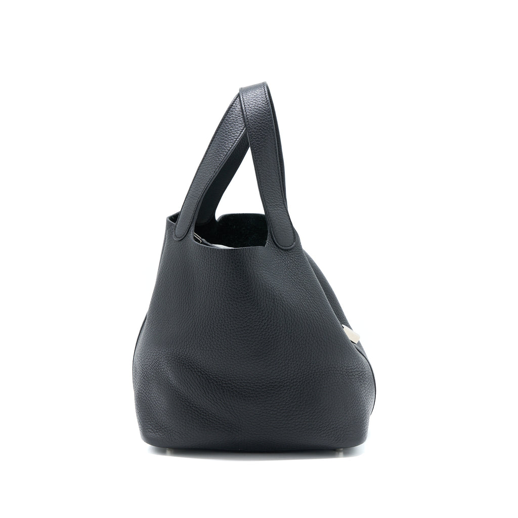 Hermes Picotin 22 Lock Bag Clemence Black SHW
