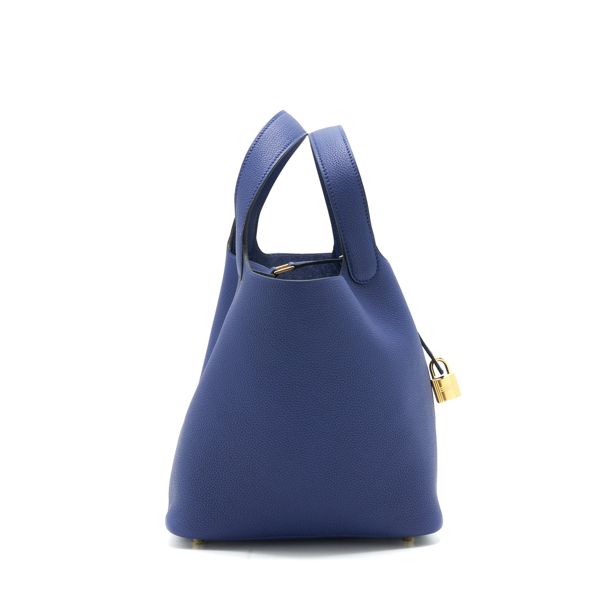 Hermes picotin 22 Lock bag Taurillon Maurice blue Saphir GHW