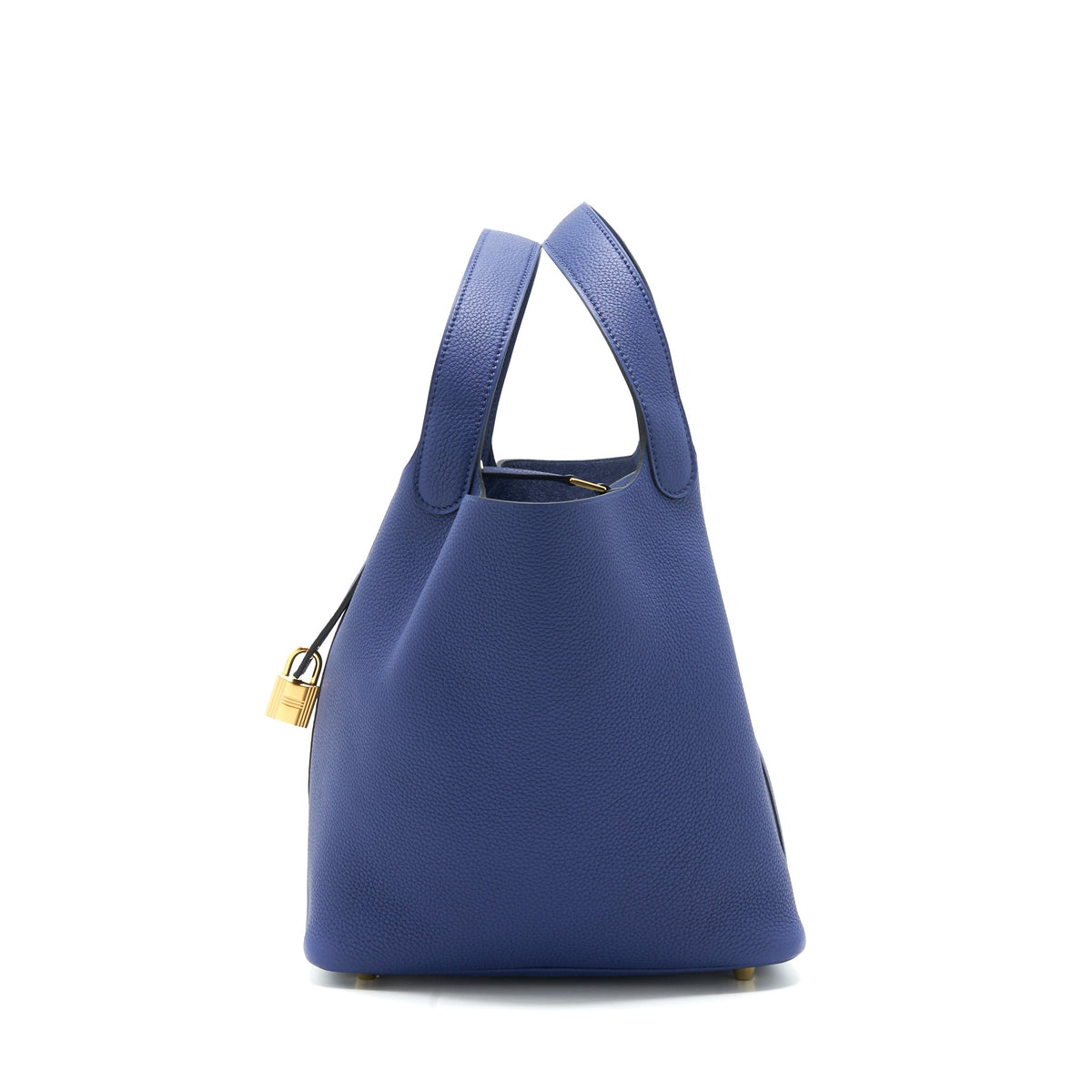 Hermes picotin 22 Lock bag Taurillon Maurice blue Saphir GHW