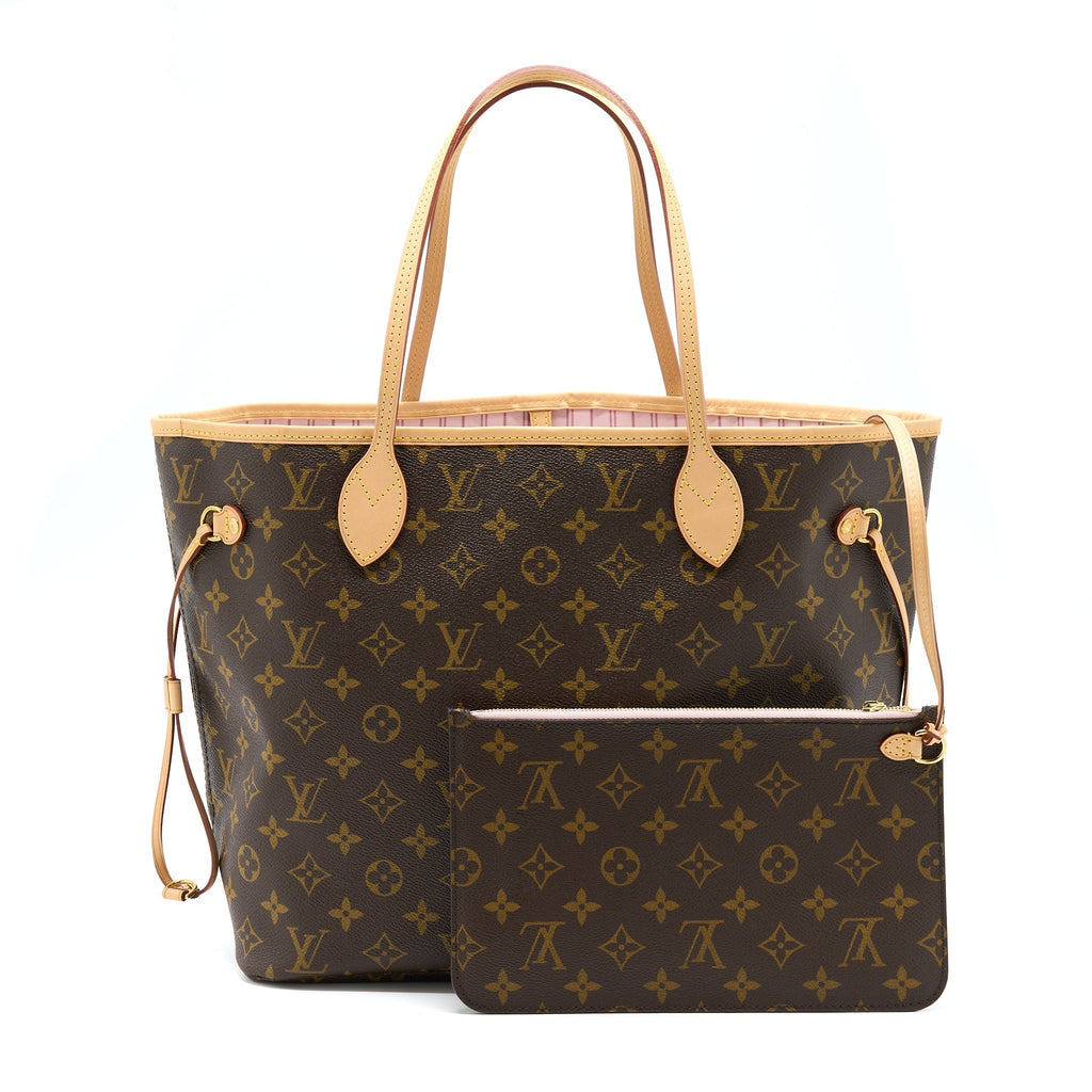 LOUIS VUITTON NEVERFULL MM SYDNEY LIMITED EDITION MONOGRAM CANVAS/PINK GHW