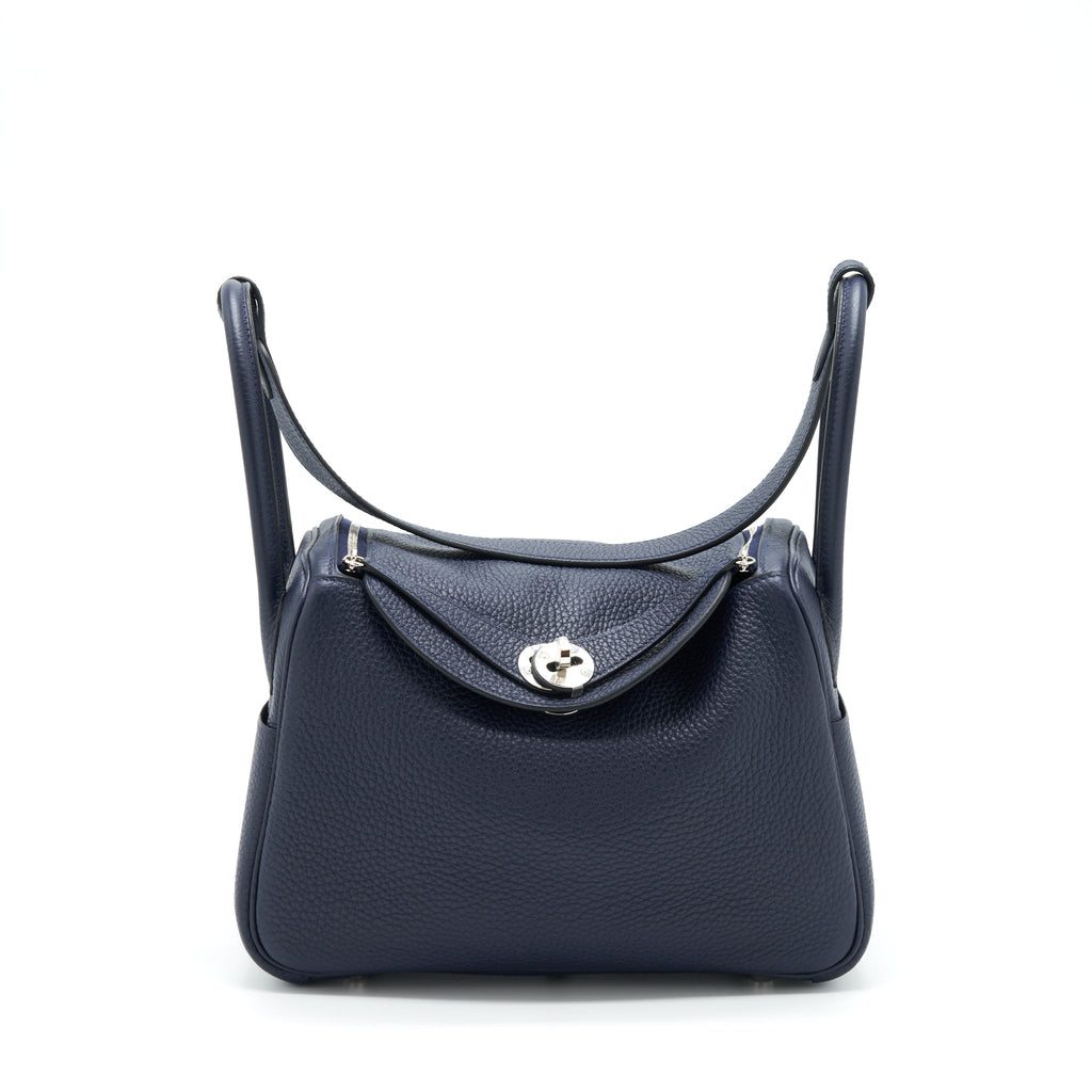 Hermes Lindy 26 Clemence Blue Nuit SHW