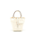 HERMES PICOTIN CARGO 18 SWIFT AND TOILE CANVAS ECRU/NATA SHW