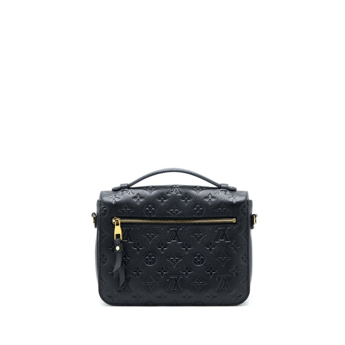 LOUIS VUITTON POCHETTE MÉTIS MONOGRAM EMPREINTE BLACK GHW