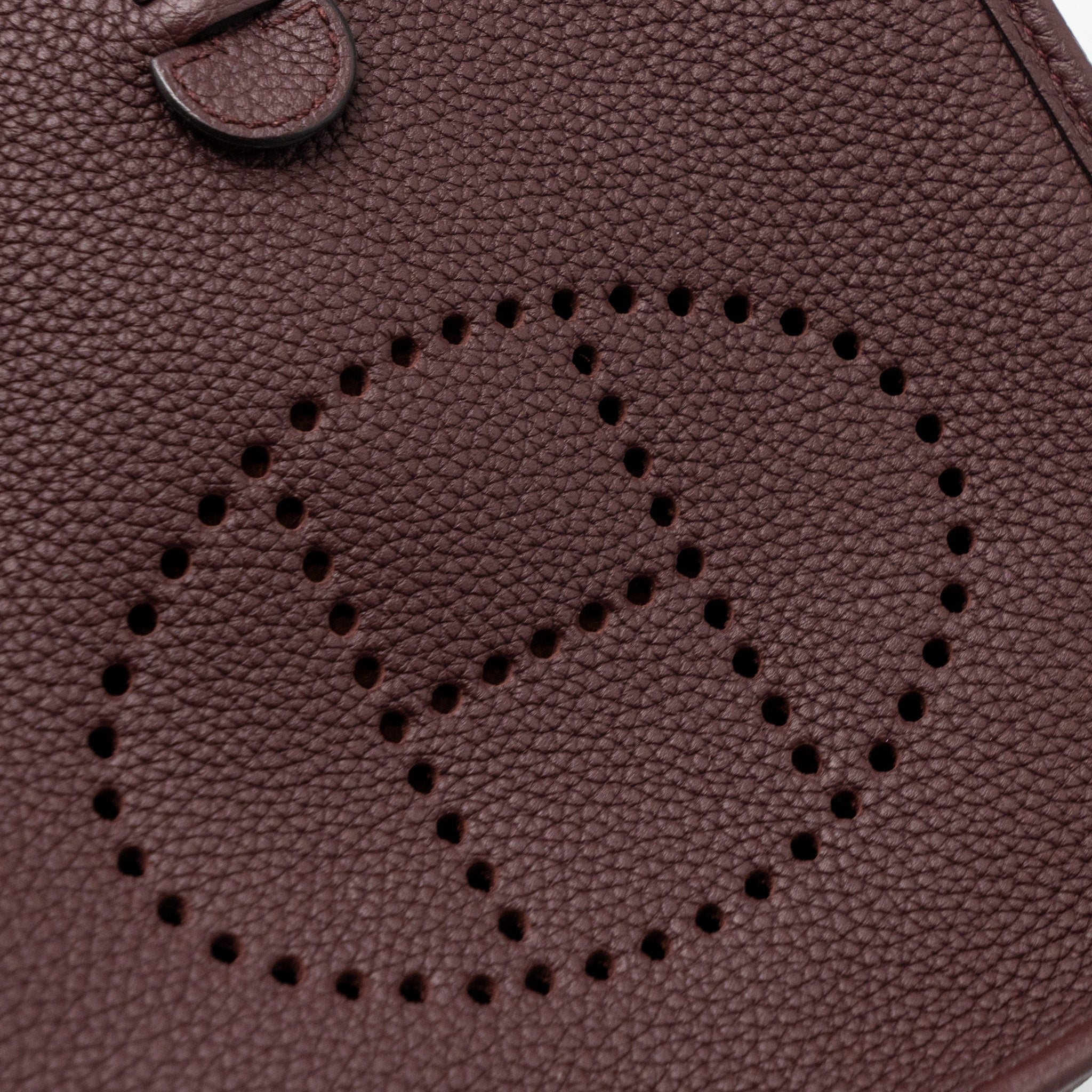 HERMES MINI EVELYN CLEMENCE ROUGE SELLIERE GHW