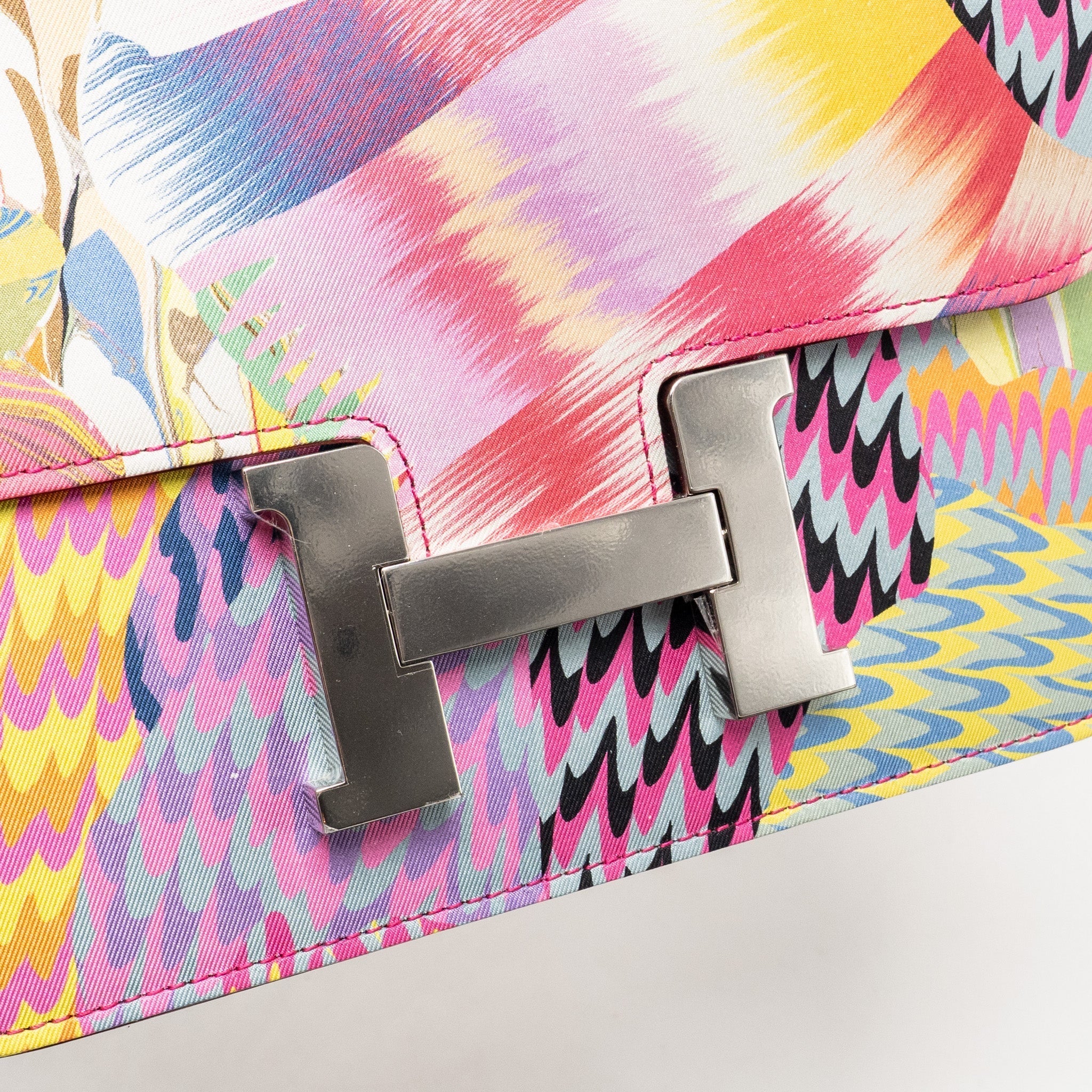 HERMES CONSTANCE 24 LIMITED EDITION MARBLE SILK MULTICOLOR SHW