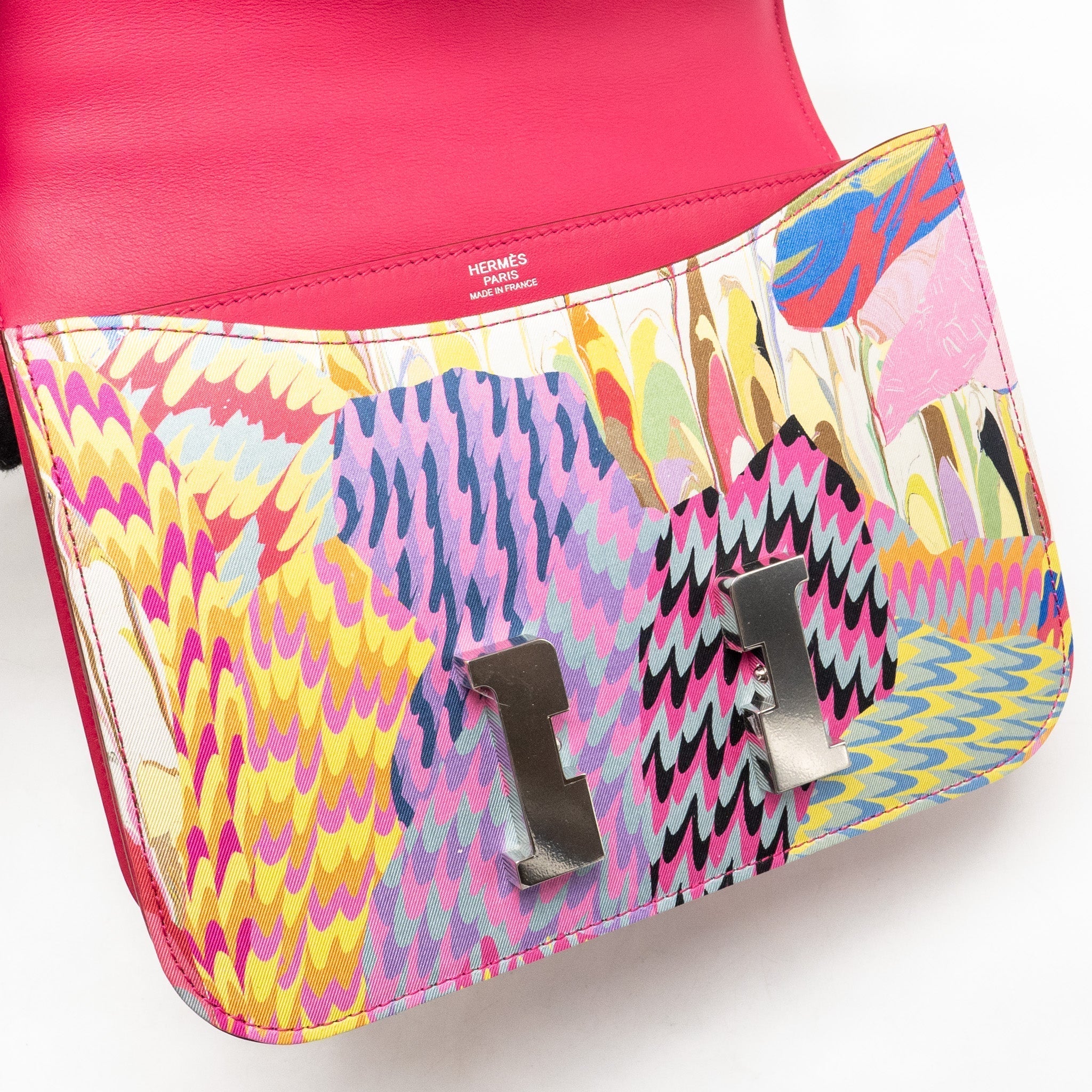 HERMES CONSTANCE 24 LIMITED EDITION MARBLE SILK MULTICOLOR SHW