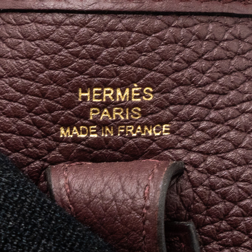 HERMES MINI EVELYN CLEMENCE ROUGE SELLIERE GHW