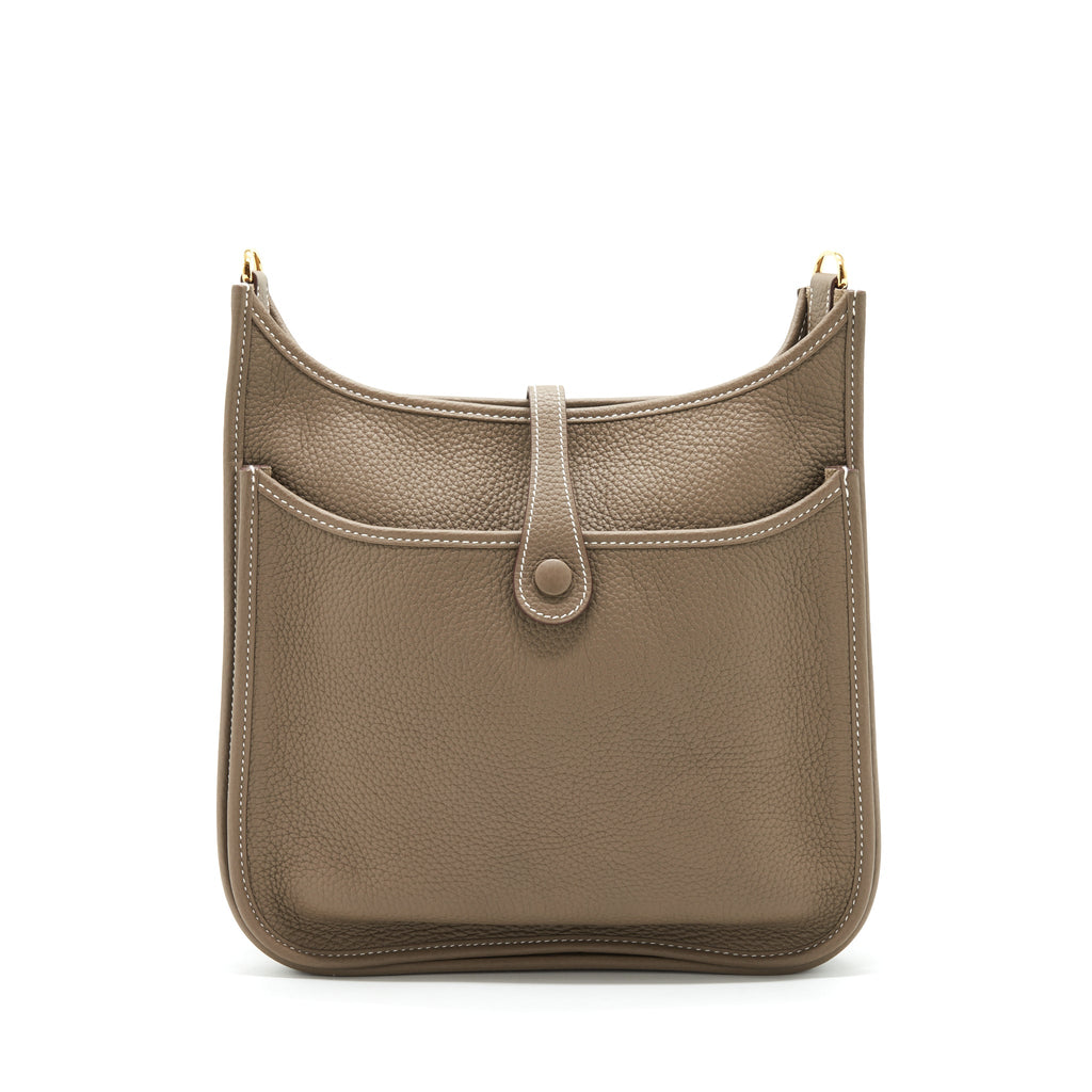 Hermes Evelyne 29 Bag Clemence Etoupe GHW