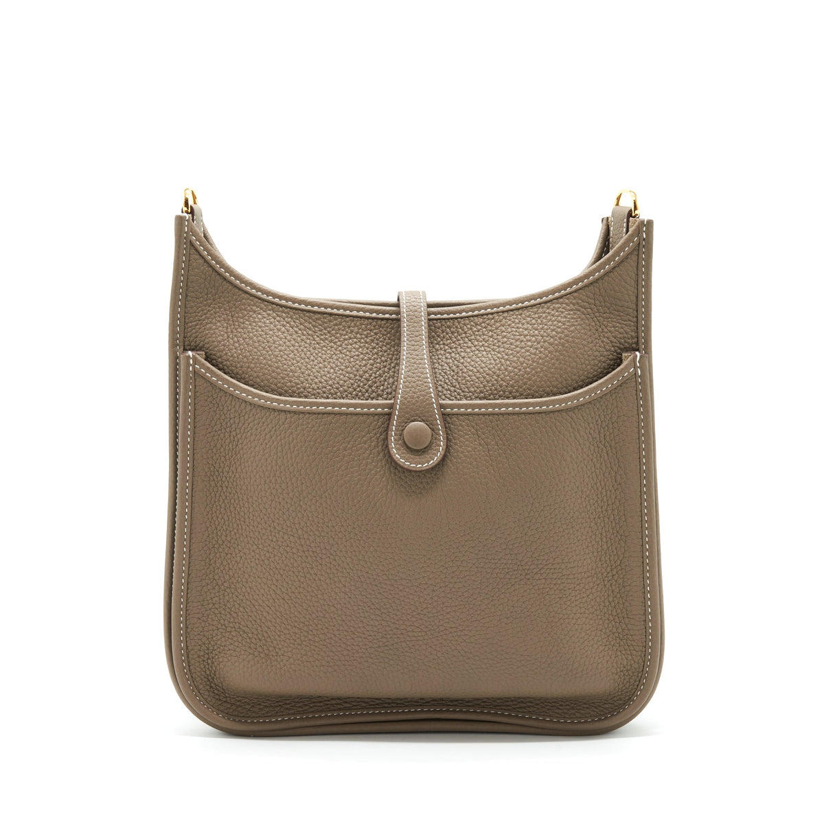 Hermes Evelyne 29 Bag Clemence Etoupe GHW