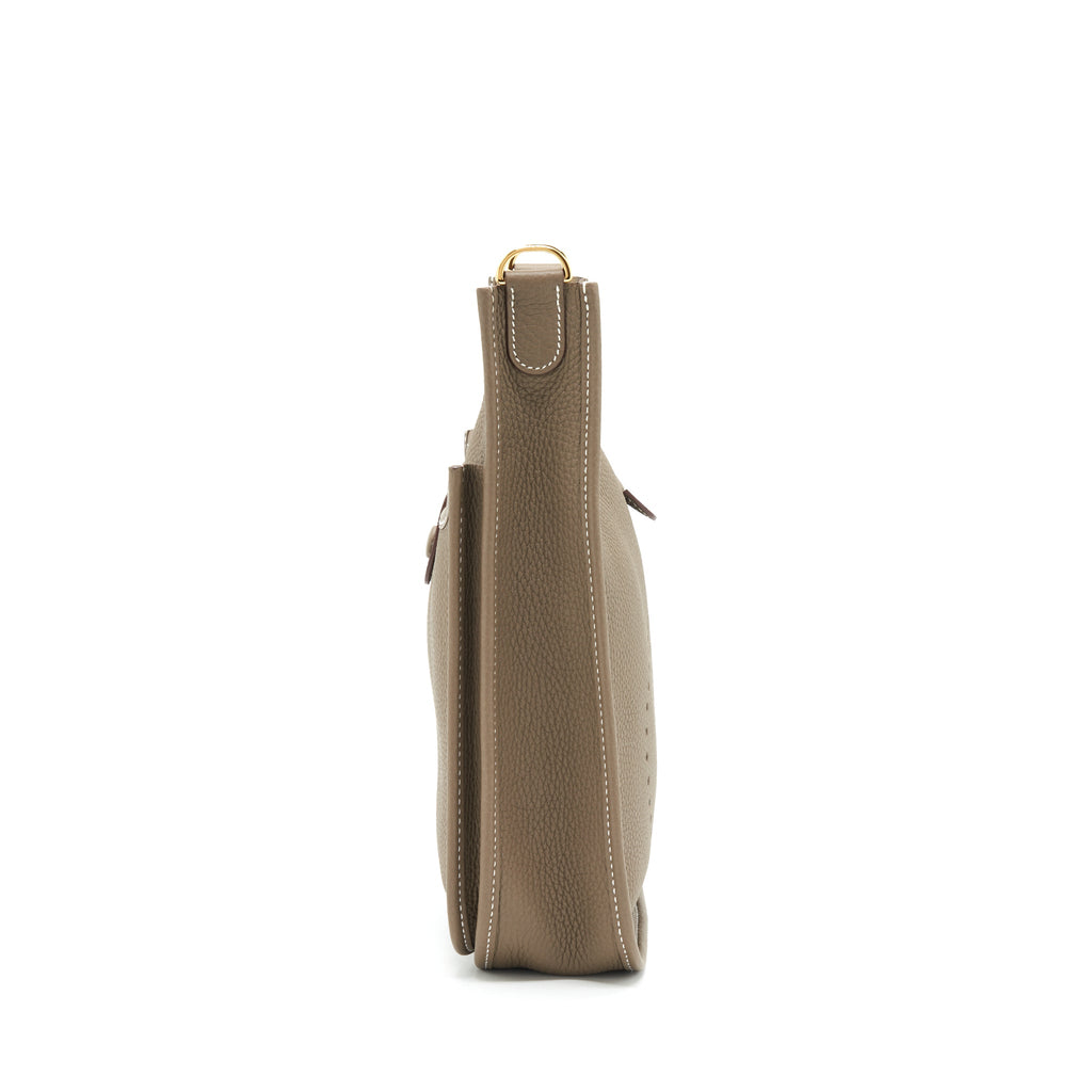 Hermes Evelyne 29 Bag Clemence Etoupe GHW