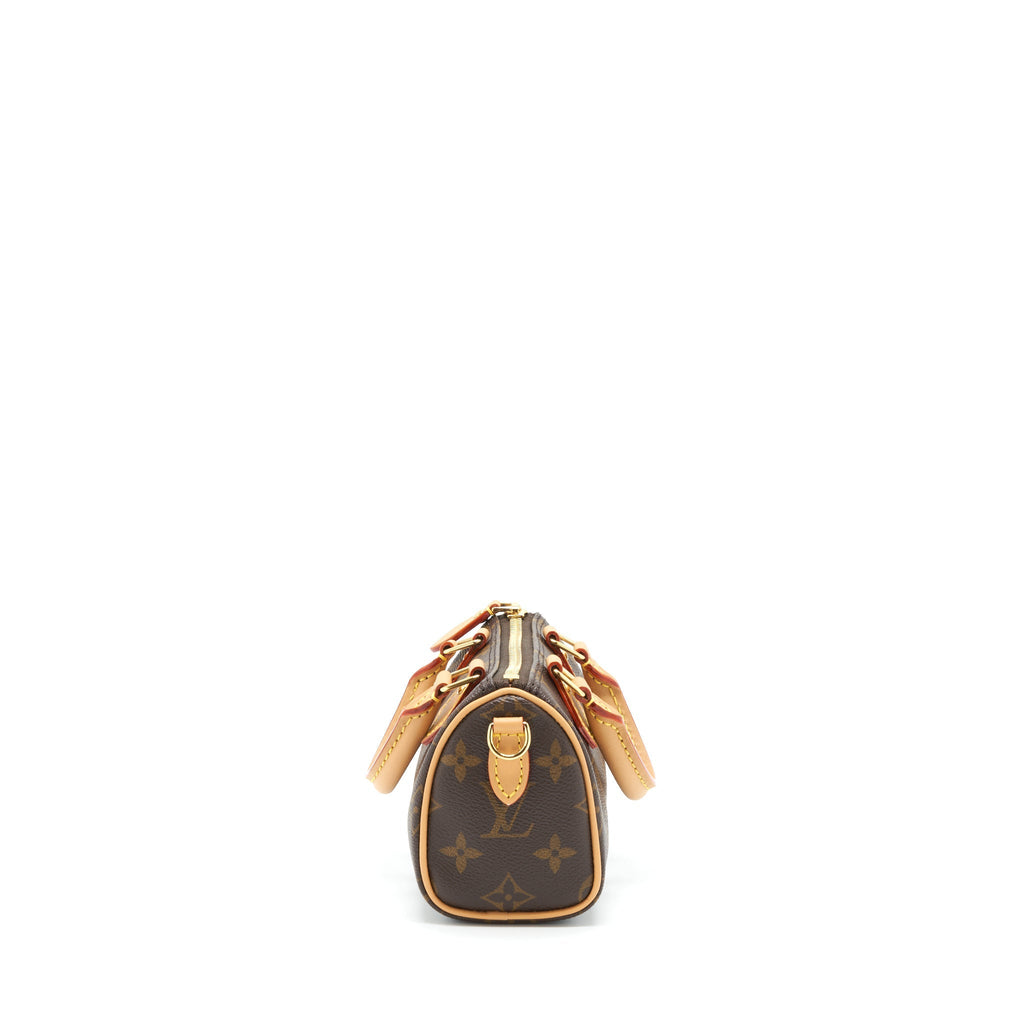 LOUIS VUITTON NANO SPEEDY NEW VERSION MONOGRAM CANVAS GHW