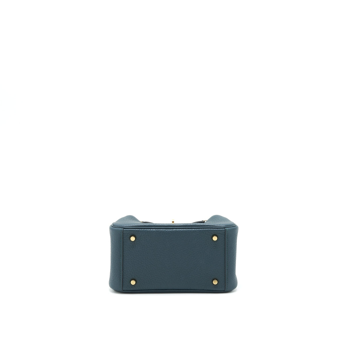 Hermes Mini Lindy Clemence 6O Vert Cypres GHW