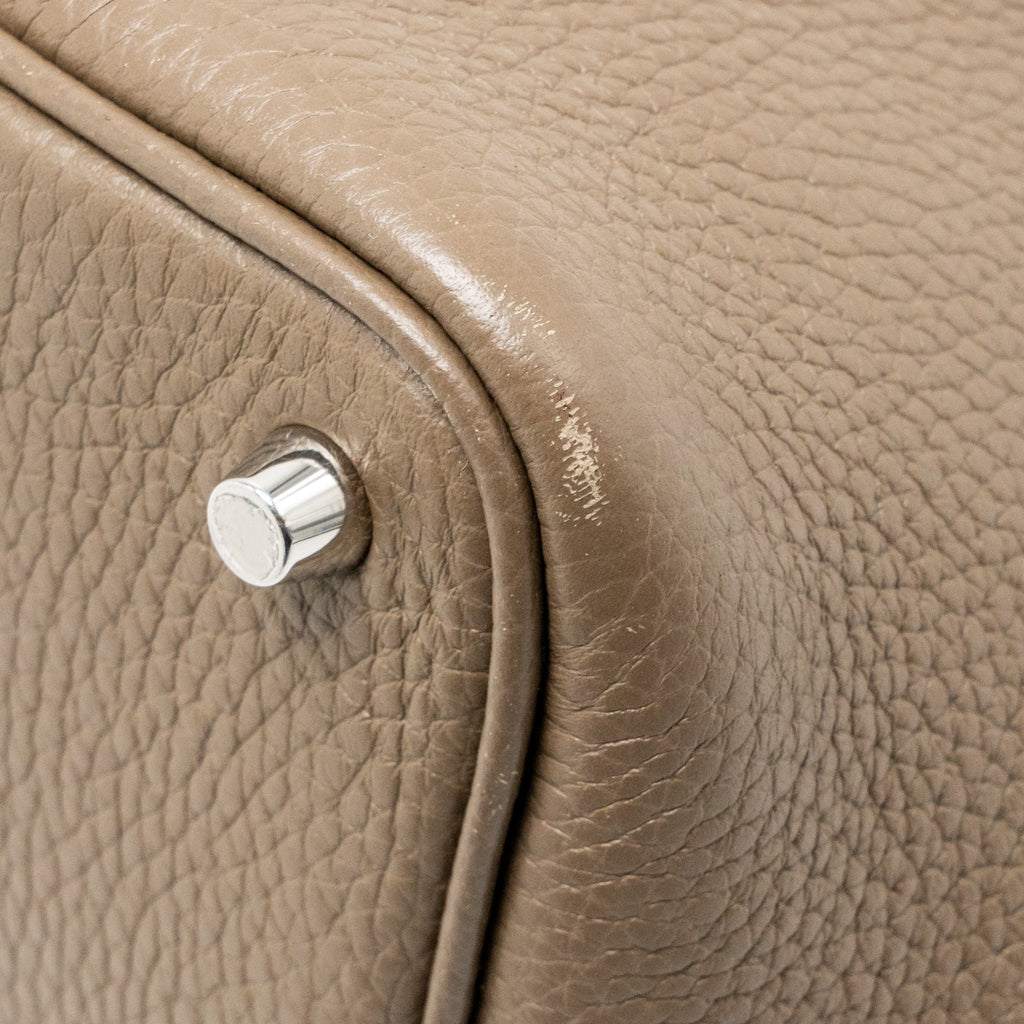 Hermes Picotin 18 Lock Bag Clemence Gold/ Etoupe/ Nata SHW