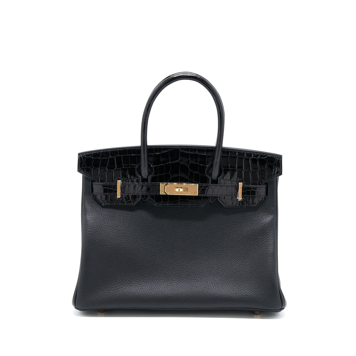 Hermes Birkin 30 Shiny Touch Crocodile Niloticus/Tairullon Novillo Black RGHW