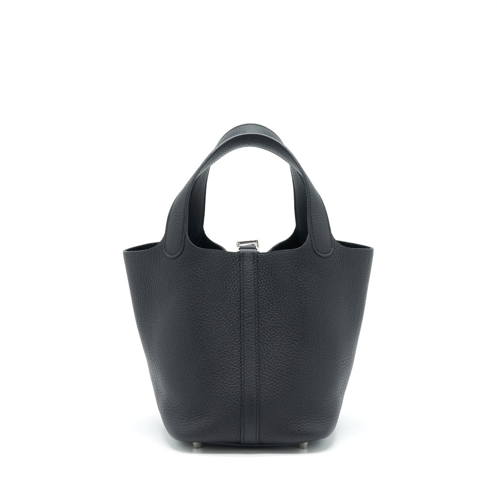 HERMES PICOTIN 18 LOCK BAG BLACK SHW