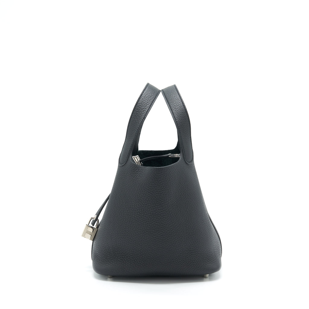 HERMES PICOTIN 18 LOCK BAG BLACK SHW