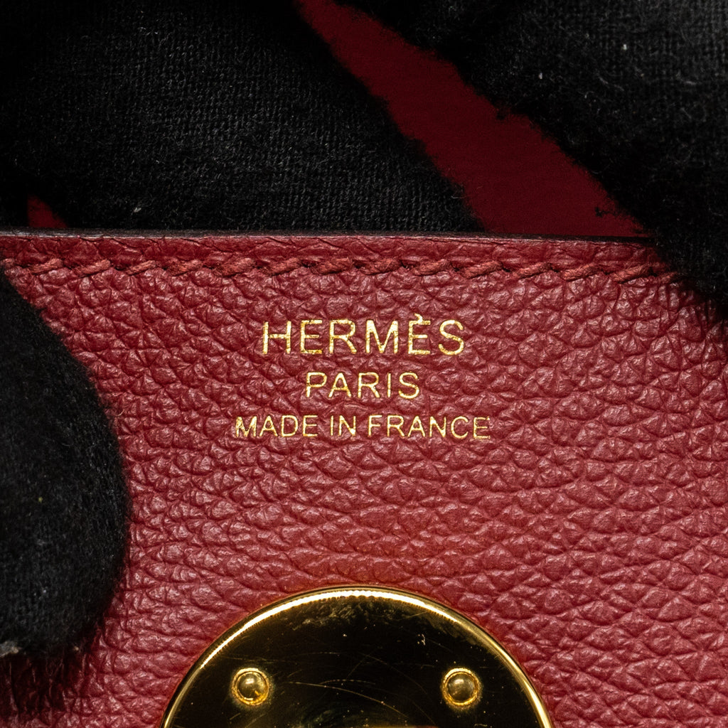 HERMES LINDY 26 EVERCOLOR ROUGE GRENAT GHW