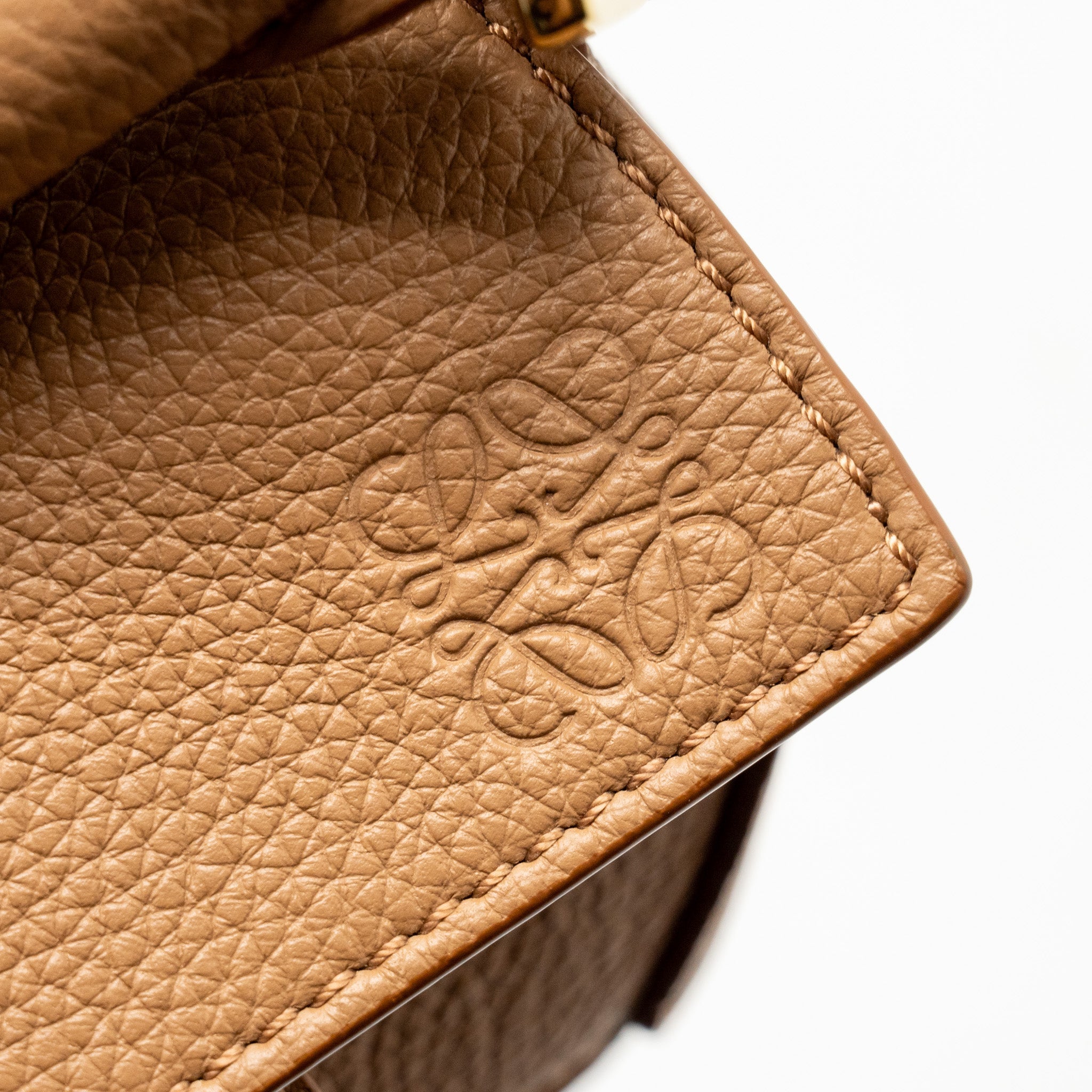 LOEWE MINI PUZZLE BAG SOFT GRAINED CALFSKIN TOFFEE GHW