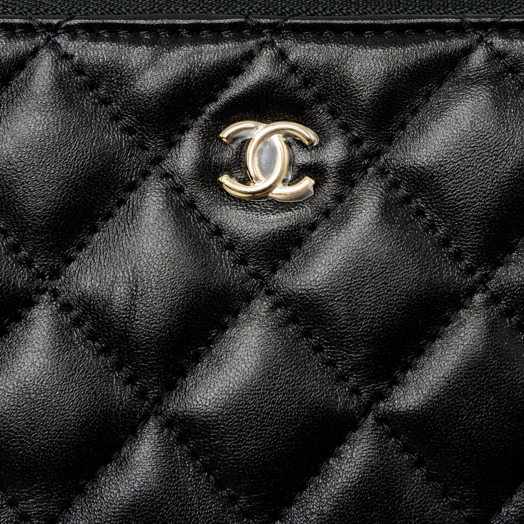 CHANEL 21S MINI POUCH LIMITED EDITION LAMBSKIN BLACK LGHW