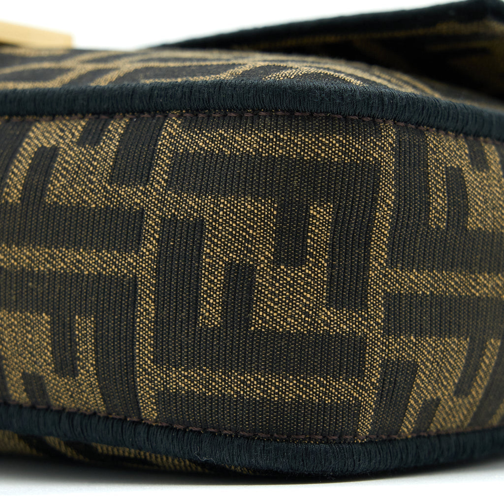 FENDI BAGUETTE SHOULDER BAG CANVAS GHW