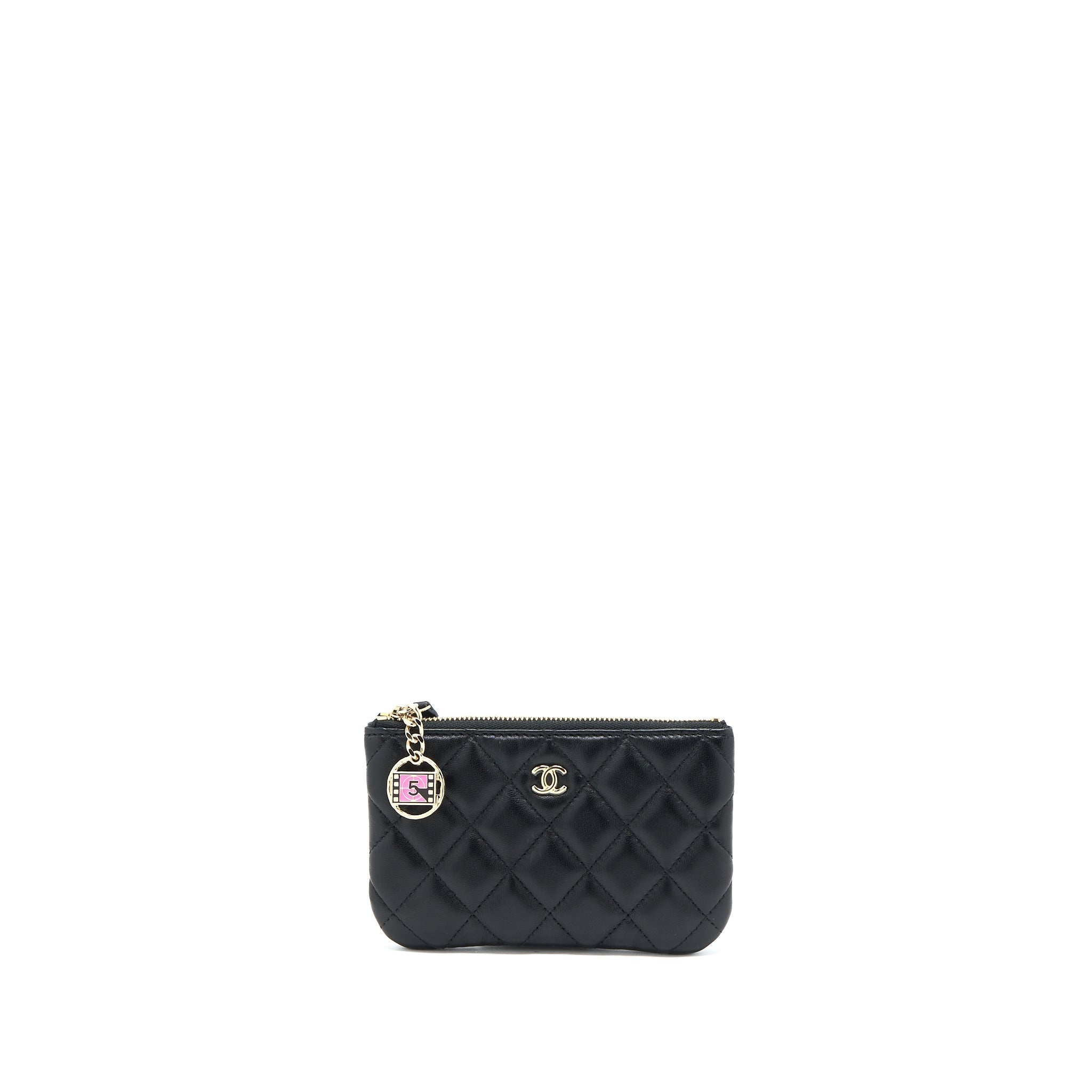 CHANEL 21S MINI POUCH LIMITED EDITION LAMBSKIN BLACK LGHW