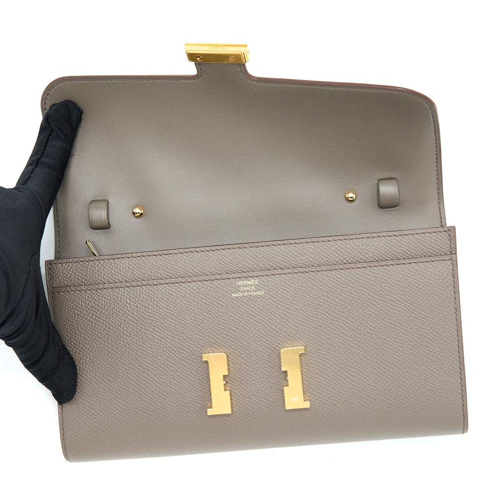 Hermes Constance To Go Epsom Gris Etain GHW