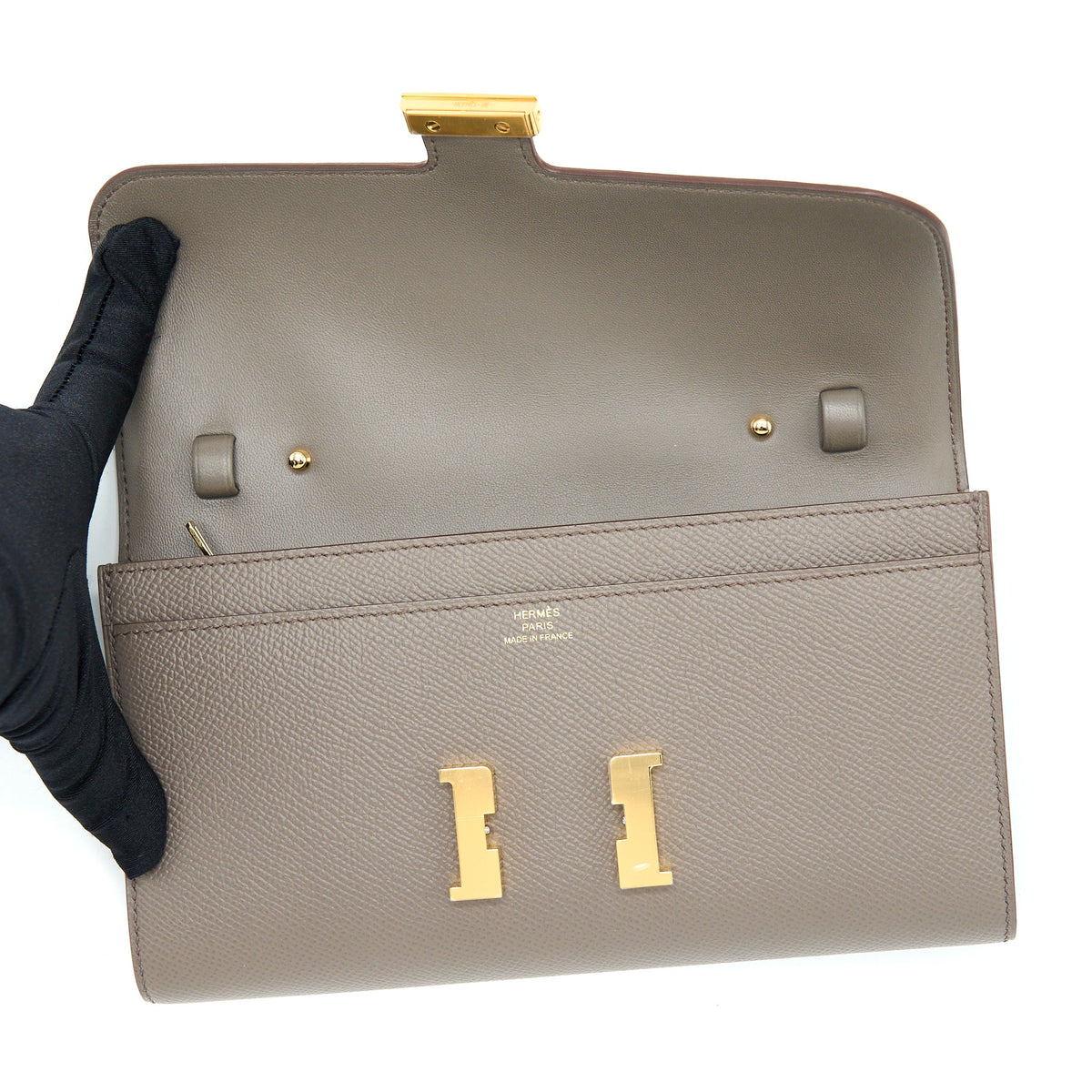 Hermes Constance To Go Epsom Gris Etain GHW