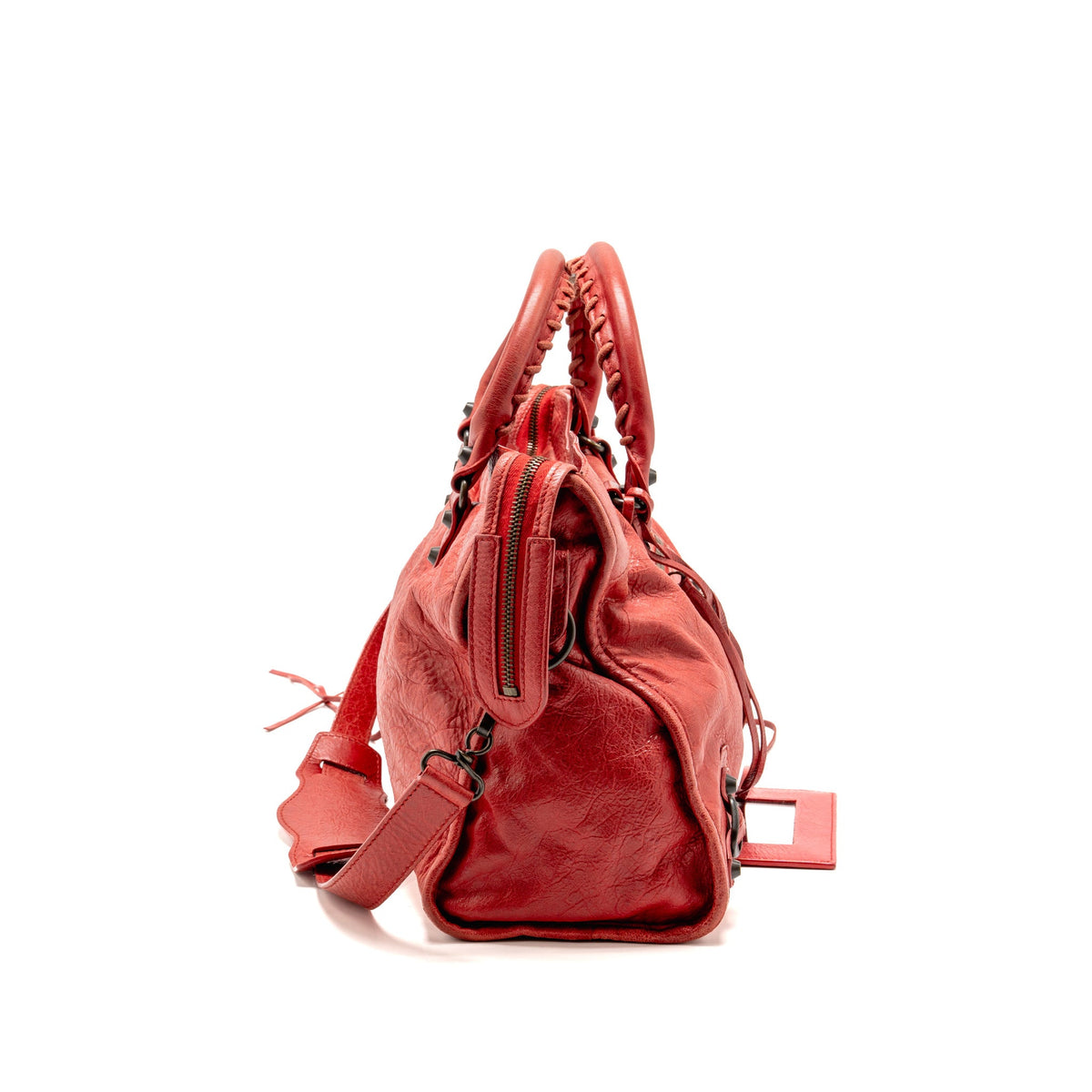 Balenciaga Medium Le City Bag Leather Red GHW