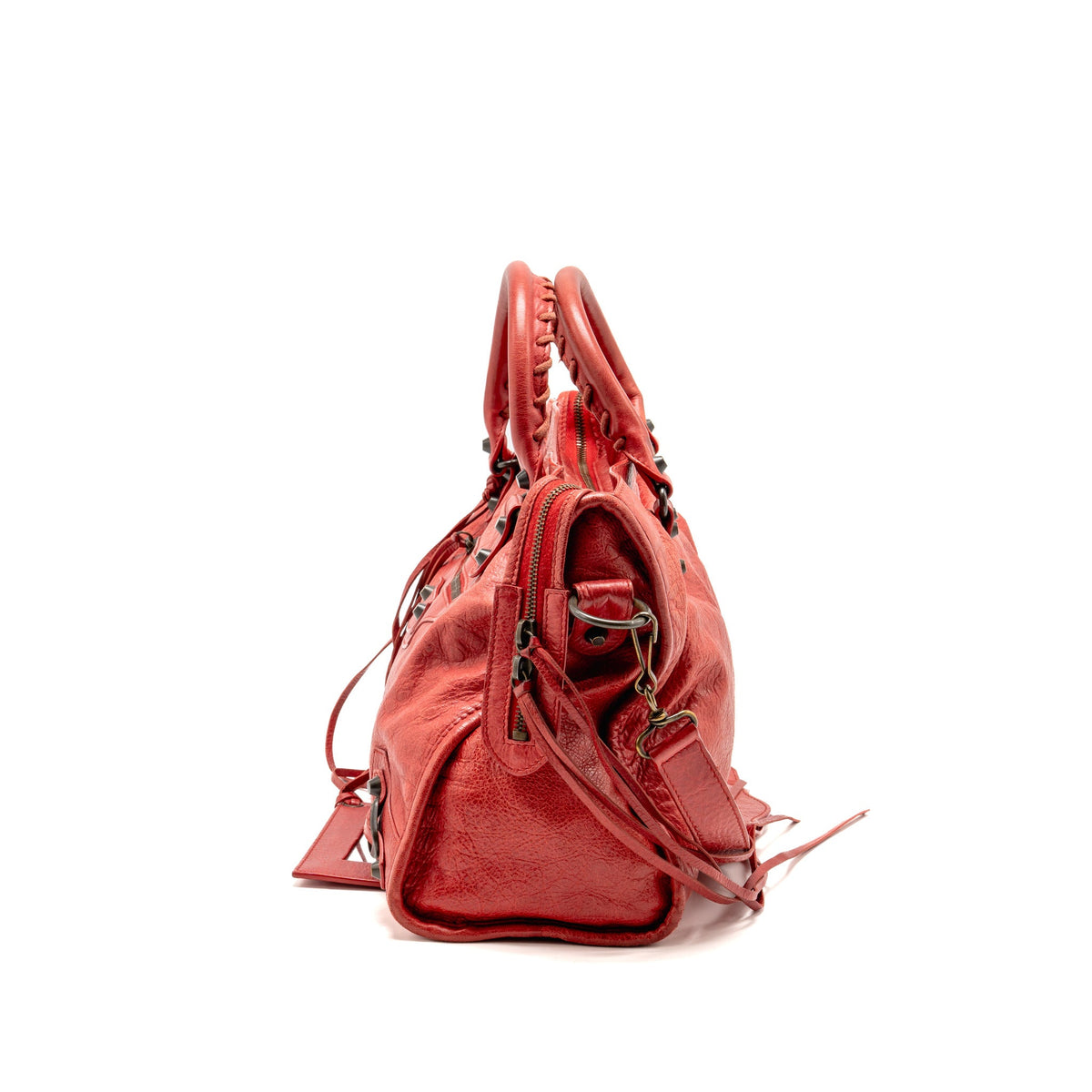 Balenciaga Medium Le City Bag Leather Red GHW