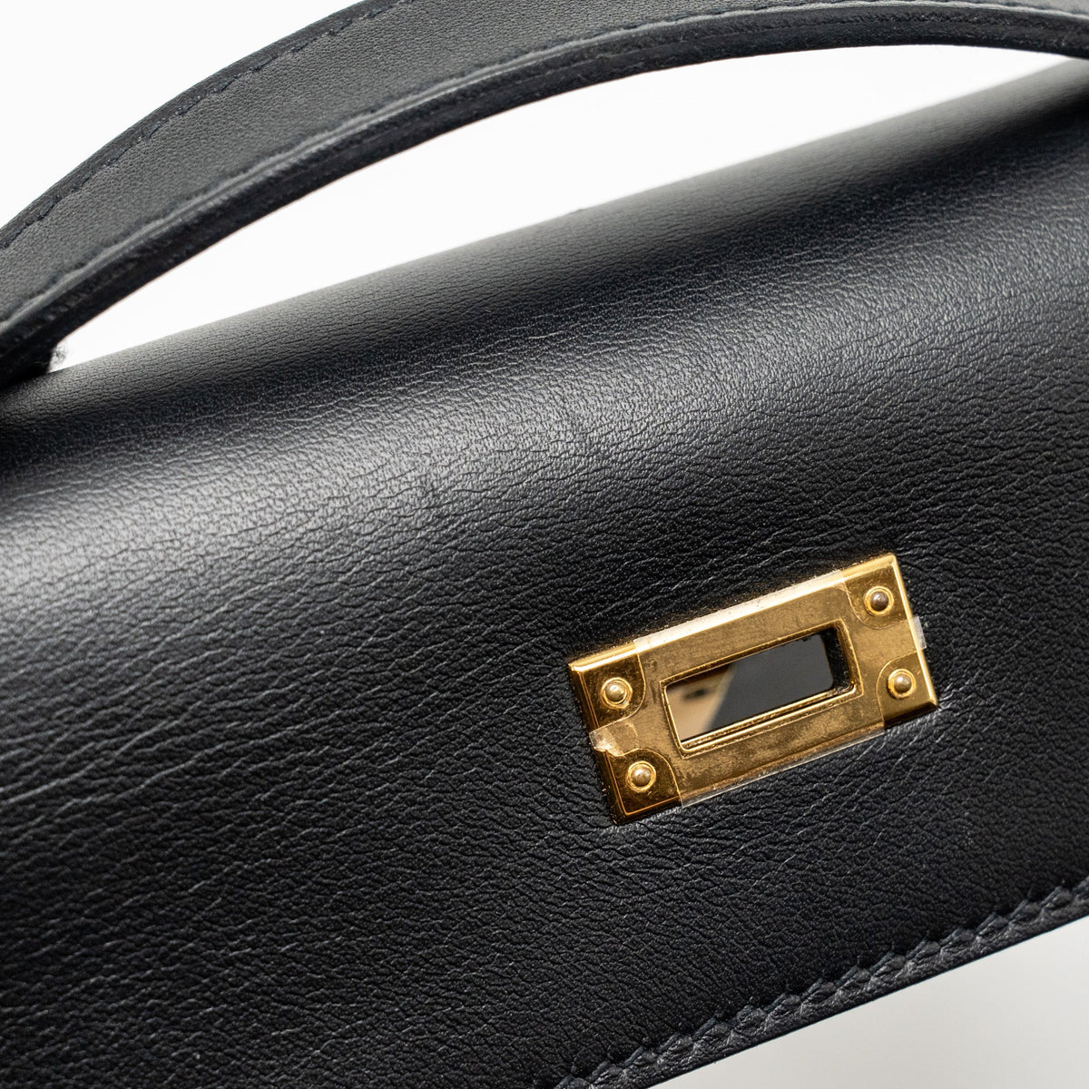 Hermes Kelly Pochette Swift Black GHW