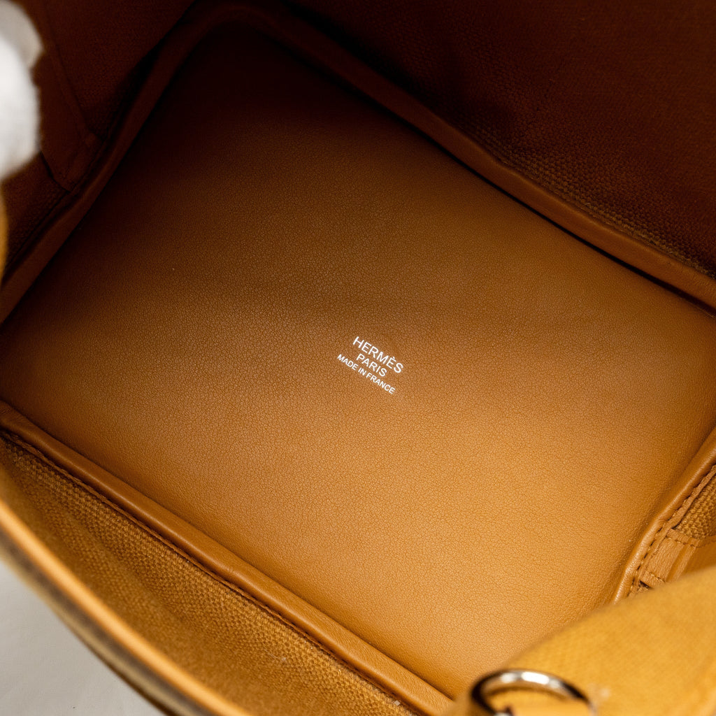 HERMES PICOTIN CARGO18 LOCK BAG SWIFT/TOILE CANVAS DESERT/SESAME SHW