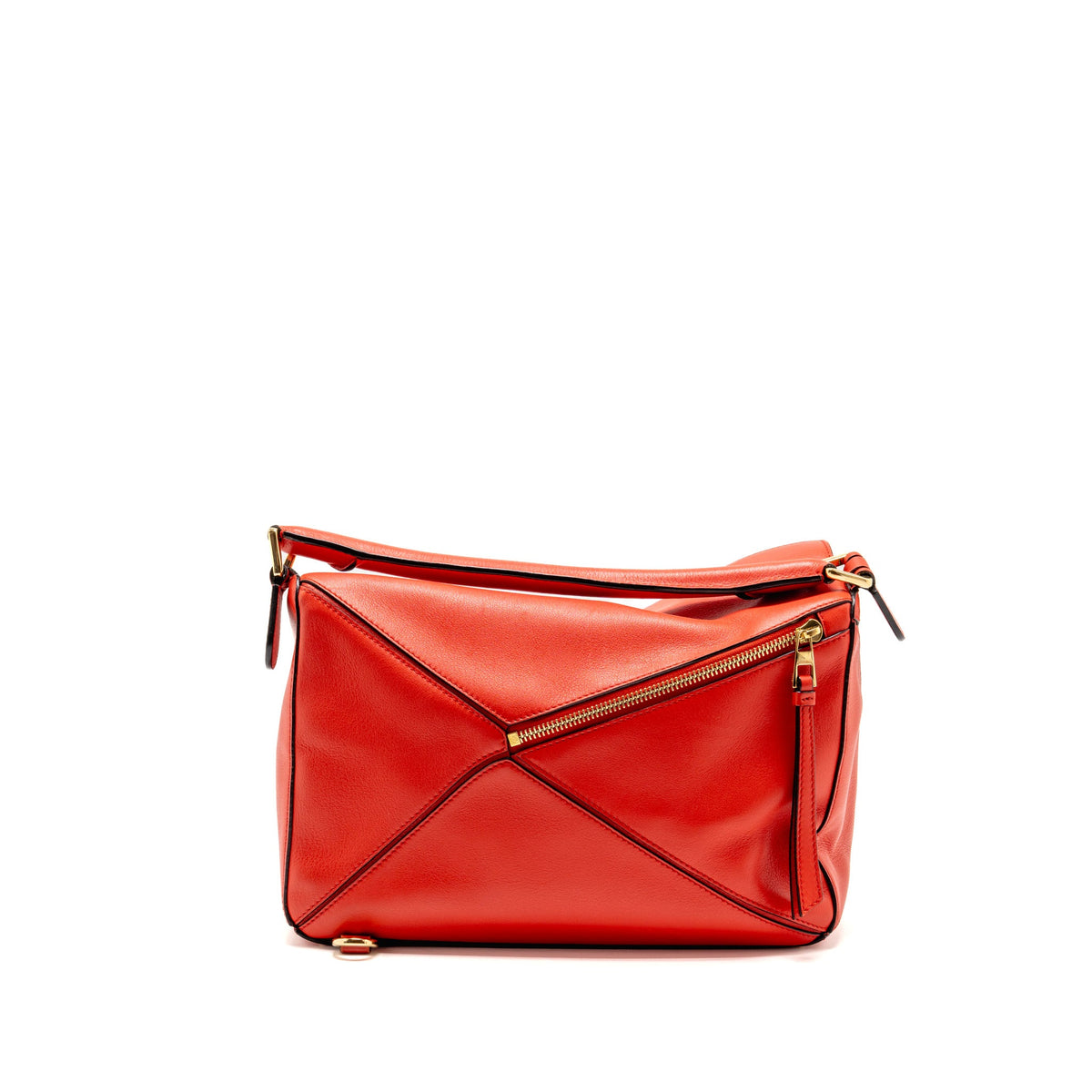 Loewe Medium Puzzle Bag Calfskin Red GHW