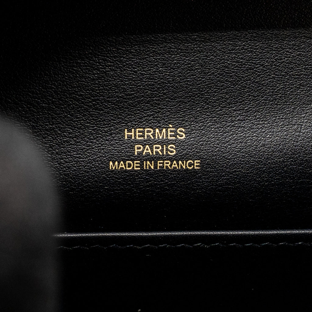 Hermes Kelly Pochette Swift Black GHW