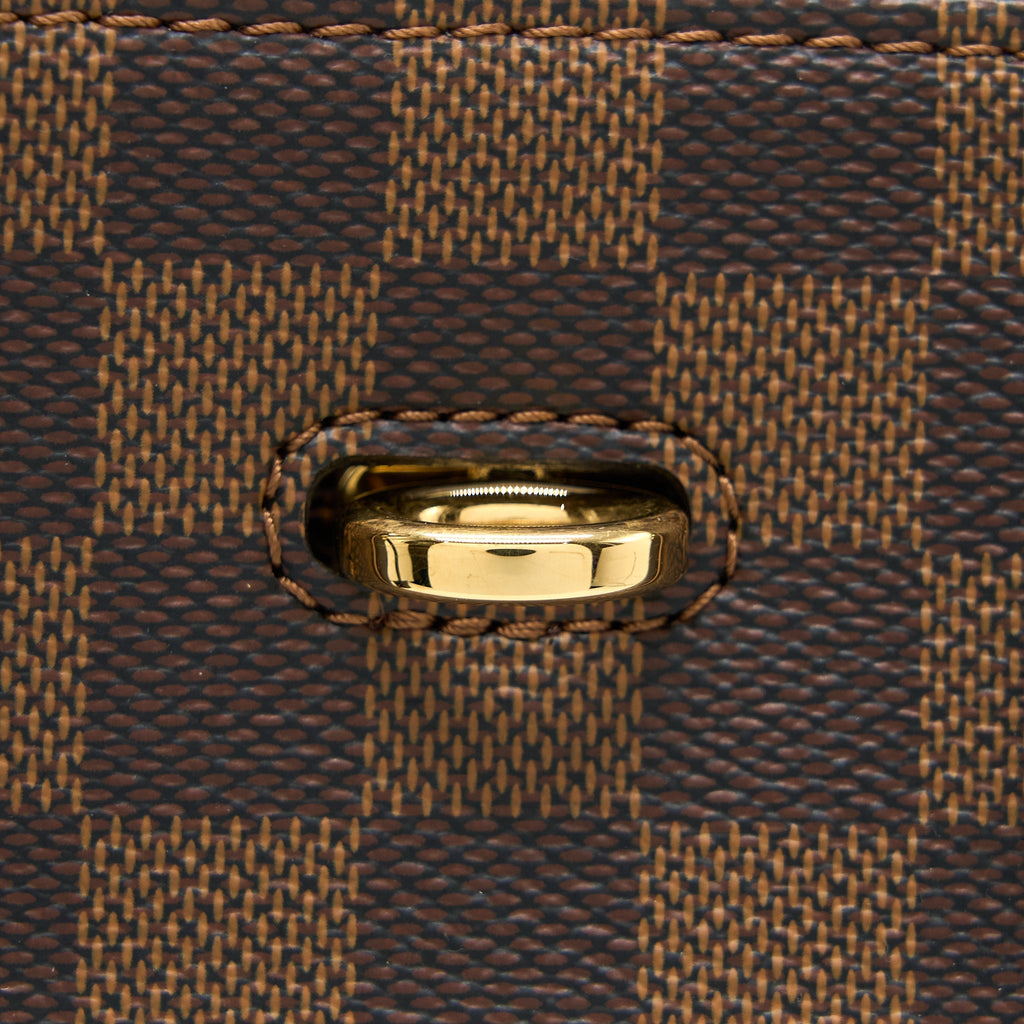 LOUIS VUITTON NORMANDY TOTE BAG DAMIER EBENE CANVAS MAGNOLIA GHW