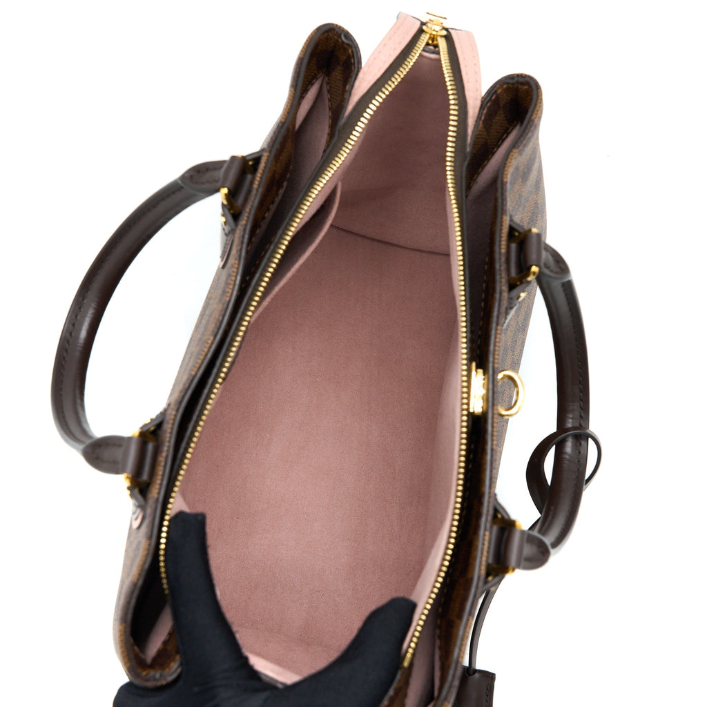 LOUIS VUITTON NORMANDY TOTE BAG DAMIER EBENE CANVAS MAGNOLIA GHW
