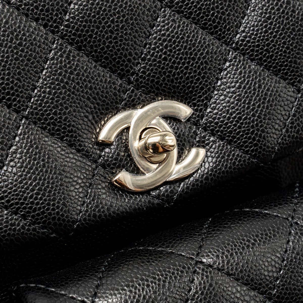 Chanel Small Duma Backpack Caviar Black LGHW (Microchip)