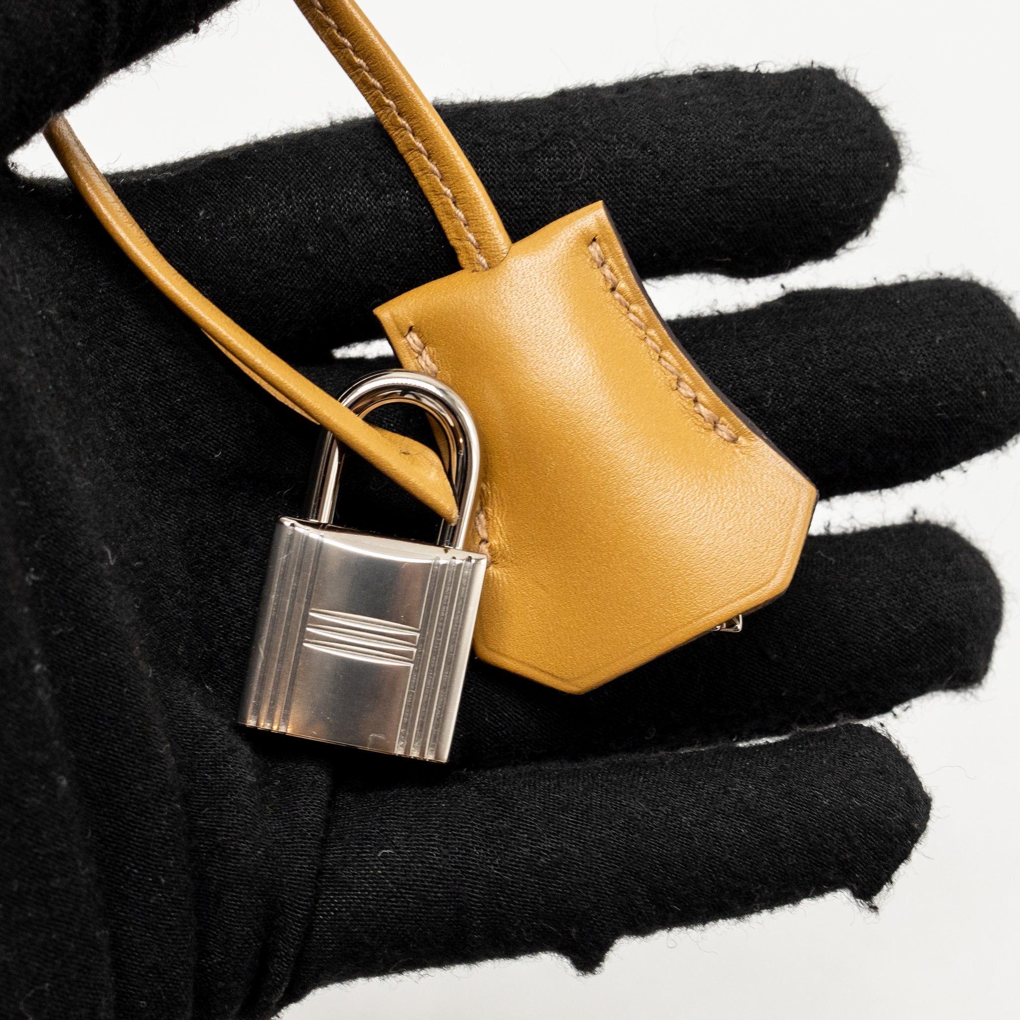 HERMES BIRKIN 25 TADELAKT LEATHER POUSSIERE SHW