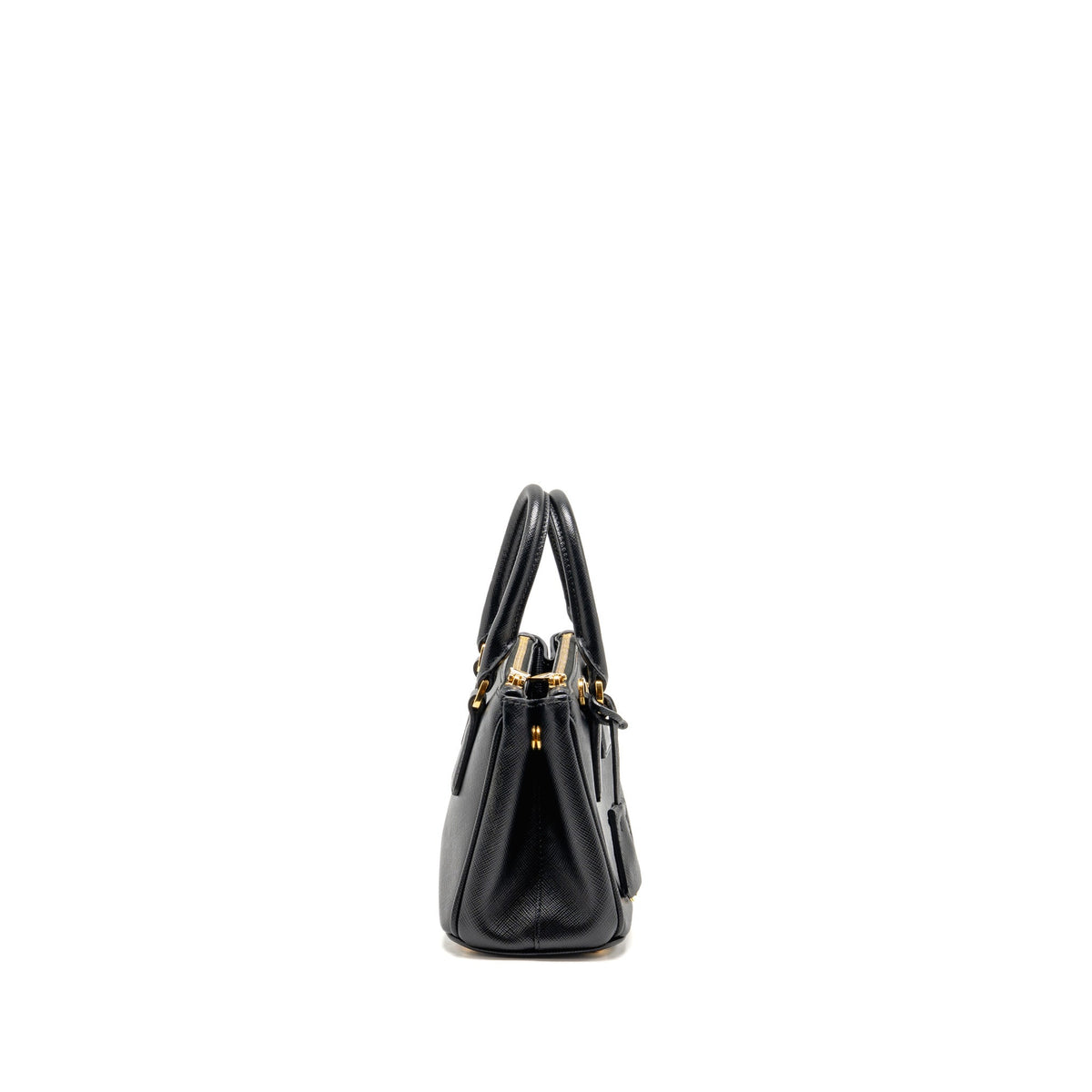 Prada Micro Galleria Bag Saffiano Leather Black GHW