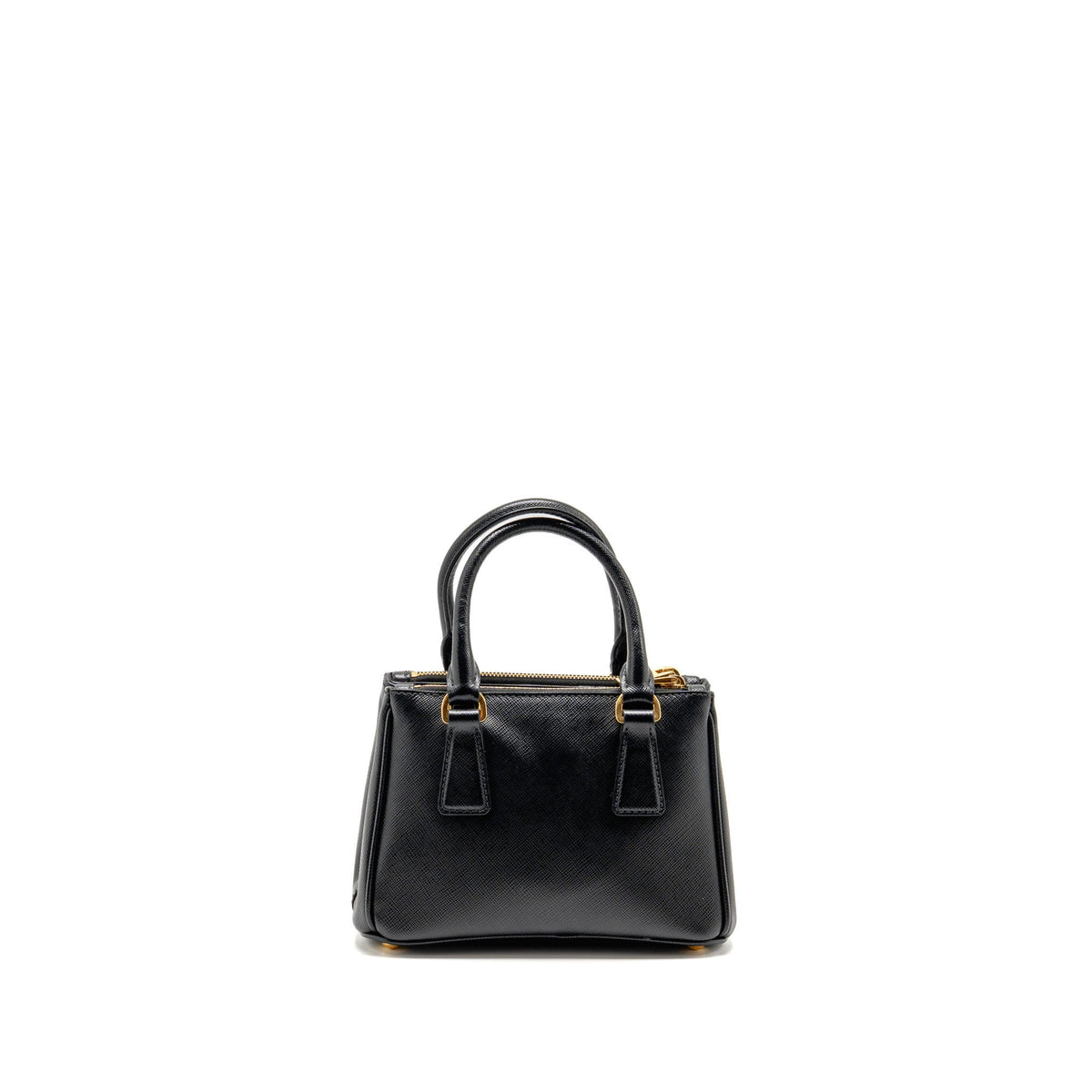 Prada Micro Galleria Bag Saffiano Leather Black GHW