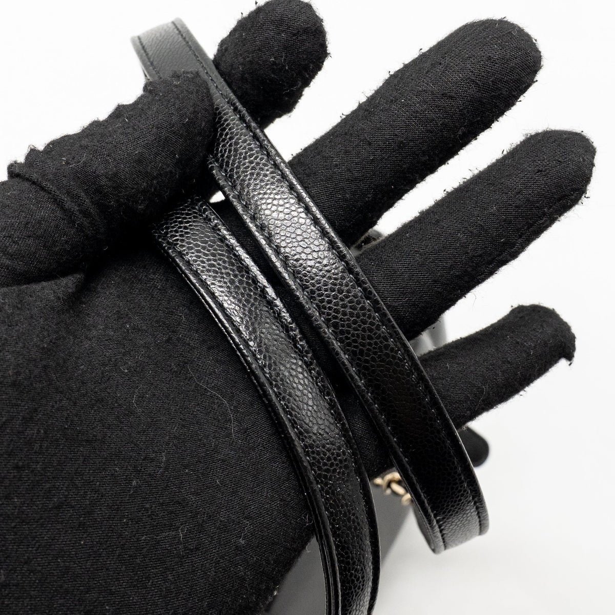 Chanel Small Duma Backpack Caviar Black LGHW (Microchip)