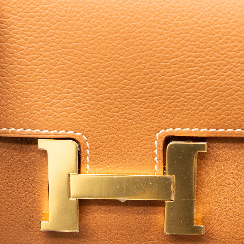 Hermes Constance Slim Evercolor Gold GHW