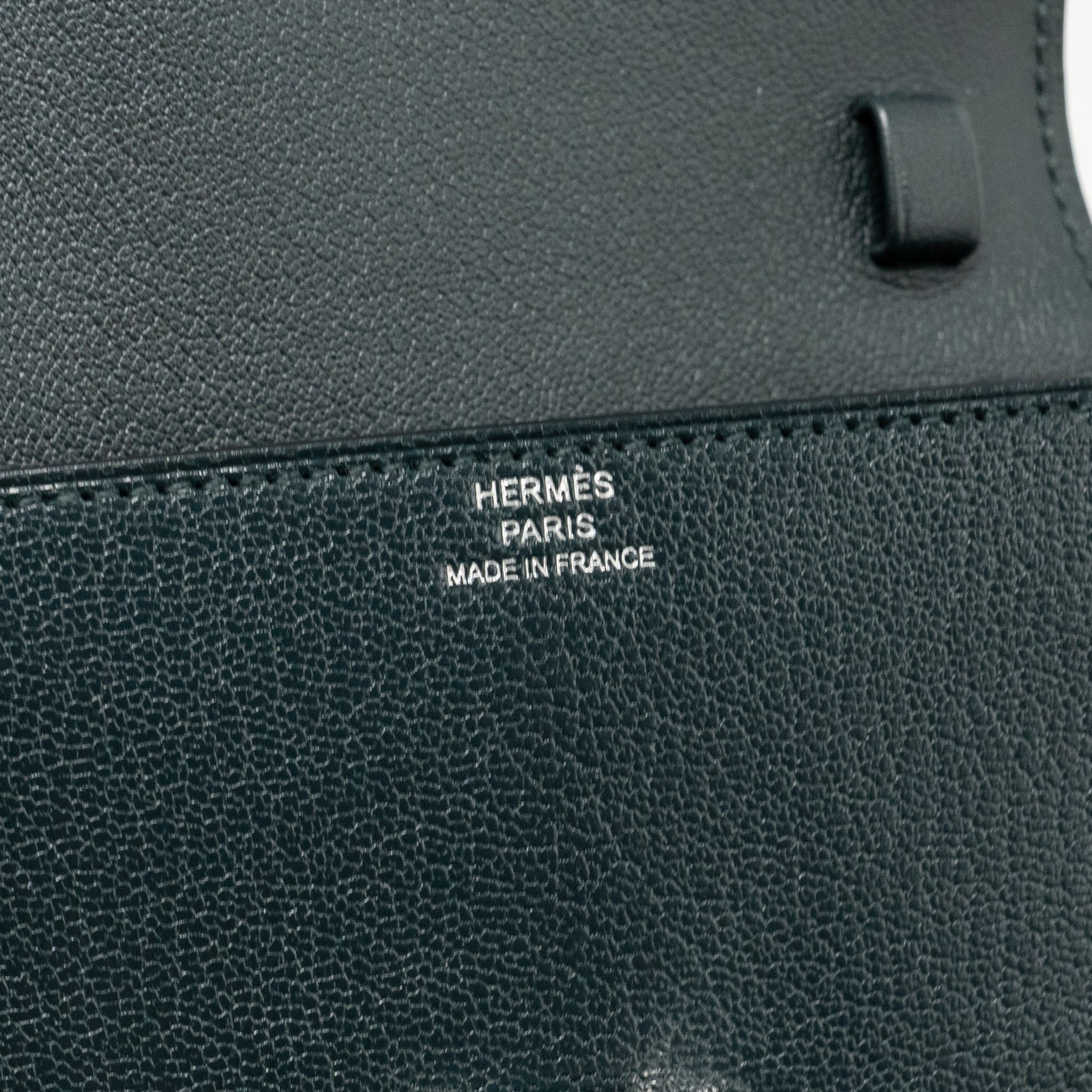 HERMES CHAINE D’ANCRE TO GO WALLET CHEVRE CHAMKILA VERT CYPRES SHW